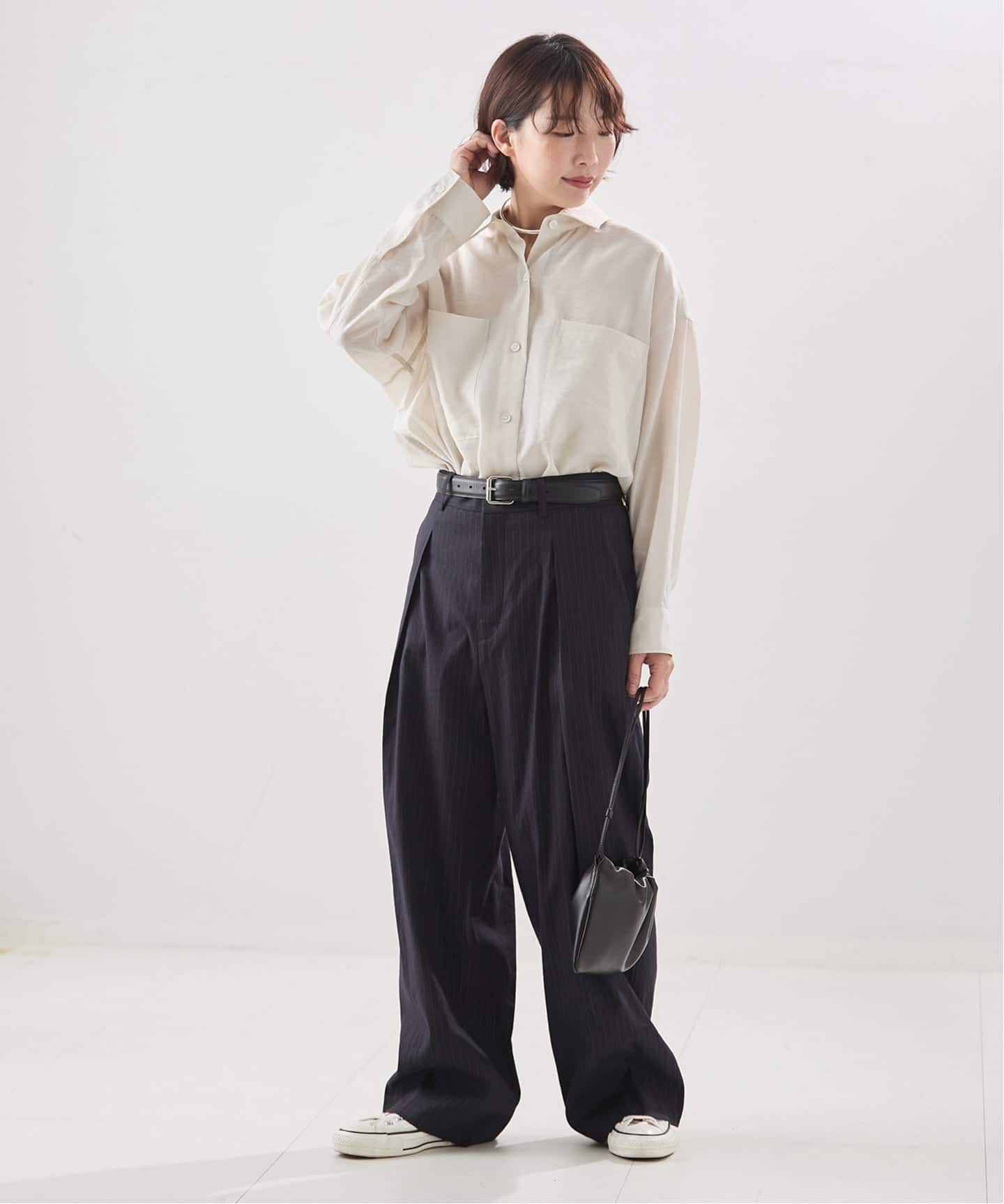 【2024SS】L'ESSAGE オーガンジーシャツ シアーシャツ 黒 ◇ オーガンジーシアーシャツ|allureville OFFICIAL SITE / ONLINE