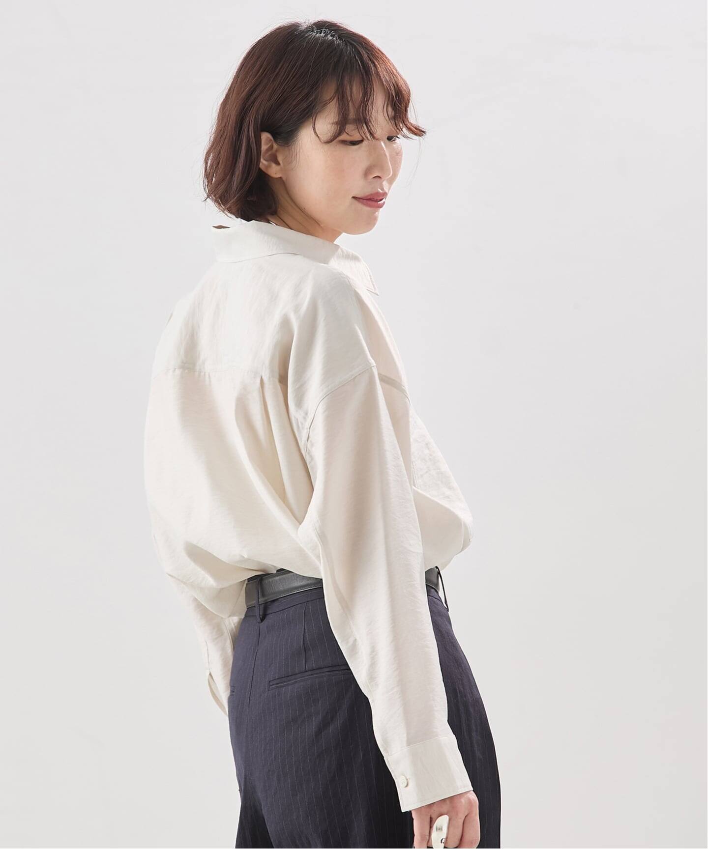 JOURNAL STANDARD LESAGE シアーフリルシャツ ナチュラル ウォッシャブル シアーシャツ（シャツ／ブラウス）｜JOURNAL STANDARD