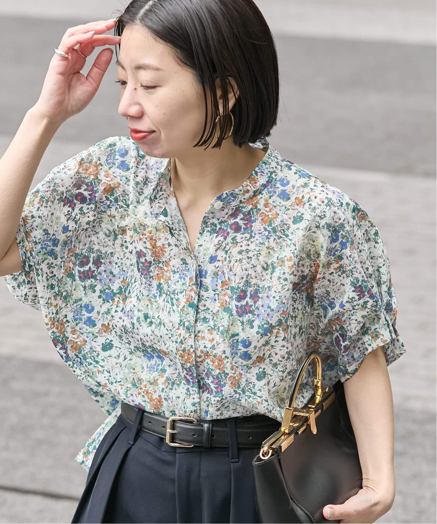 WEB限定追加予約》DEVEAUX/ドットタックスリーブシャツ（シャツ