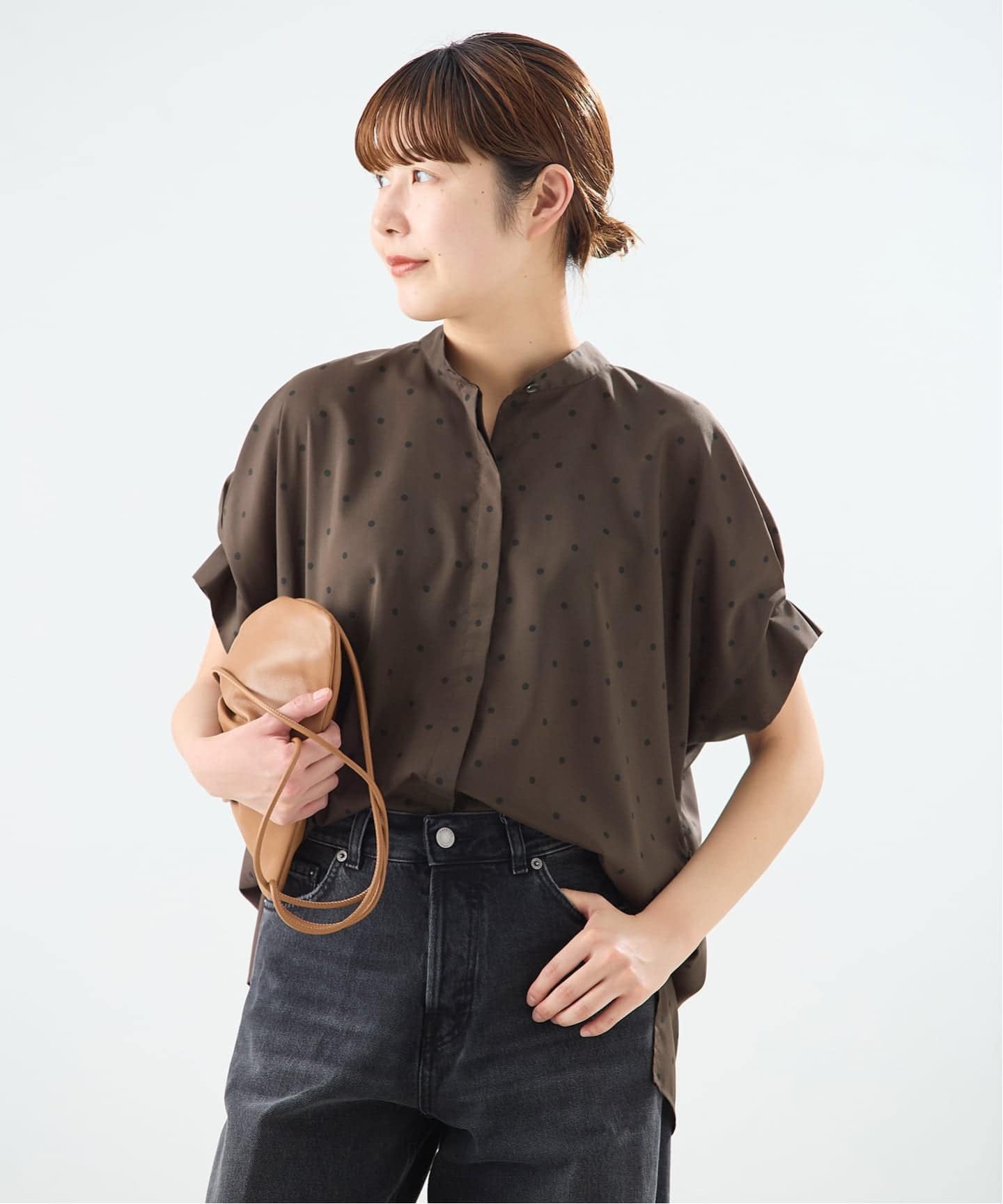 WEB限定追加予約》DEVEAUX/ドットタックスリーブシャツ（シャツ