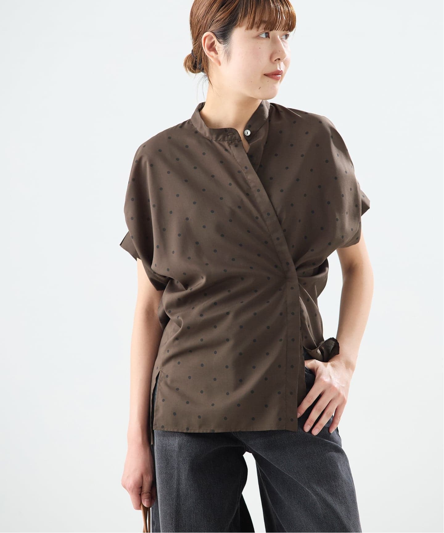 WEB限定カラーあり》DEVEAUX/ドットタックスリーブシャツ（シャツ