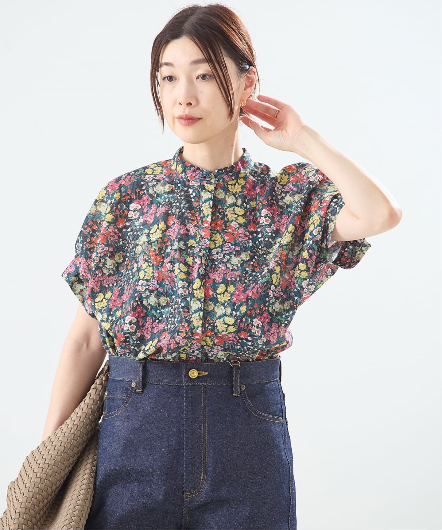 WEB限定カラーあり》DEVEAUX/ドットタックスリーブシャツ（シャツ