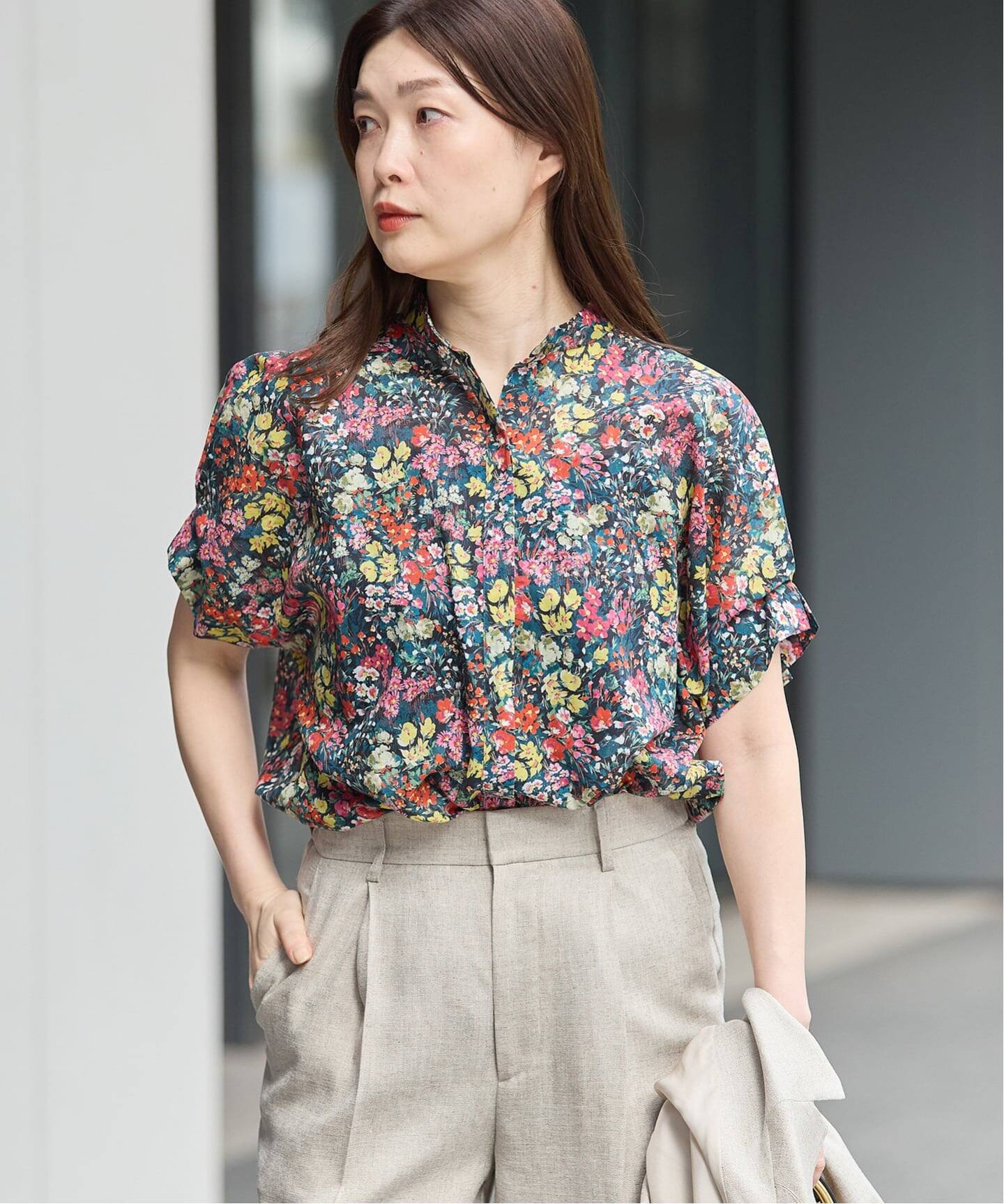 WEB限定カラーあり》DEVEAUX/ドットタックスリーブシャツ（シャツ 