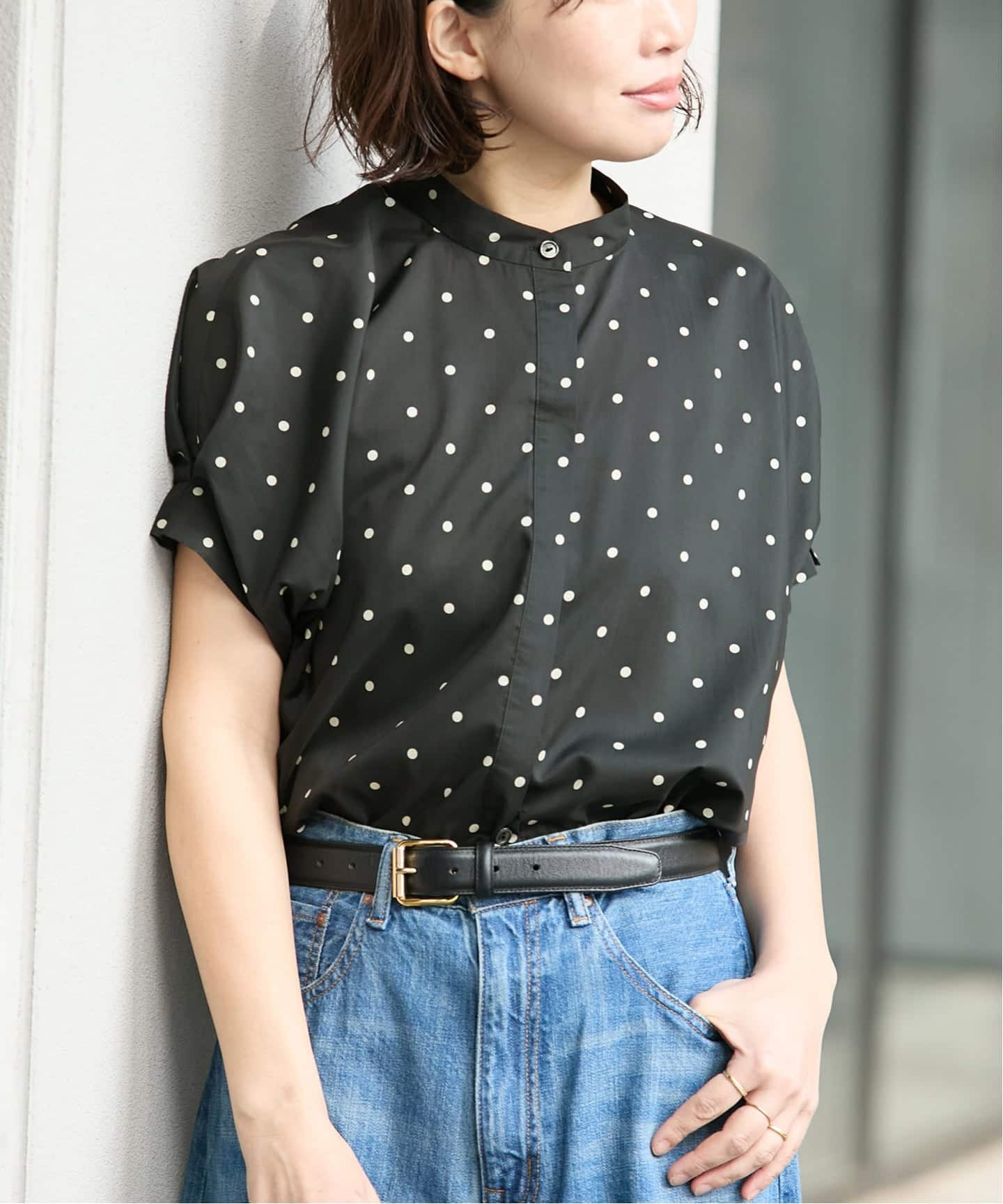 【L'ESSAGE】25SS　DEVEAUX/DOT/ムジタックスリーブシャツ DEVEAUX/ドットタックスリーブシャツ（シャツ／ブラウス）｜JOURNAL