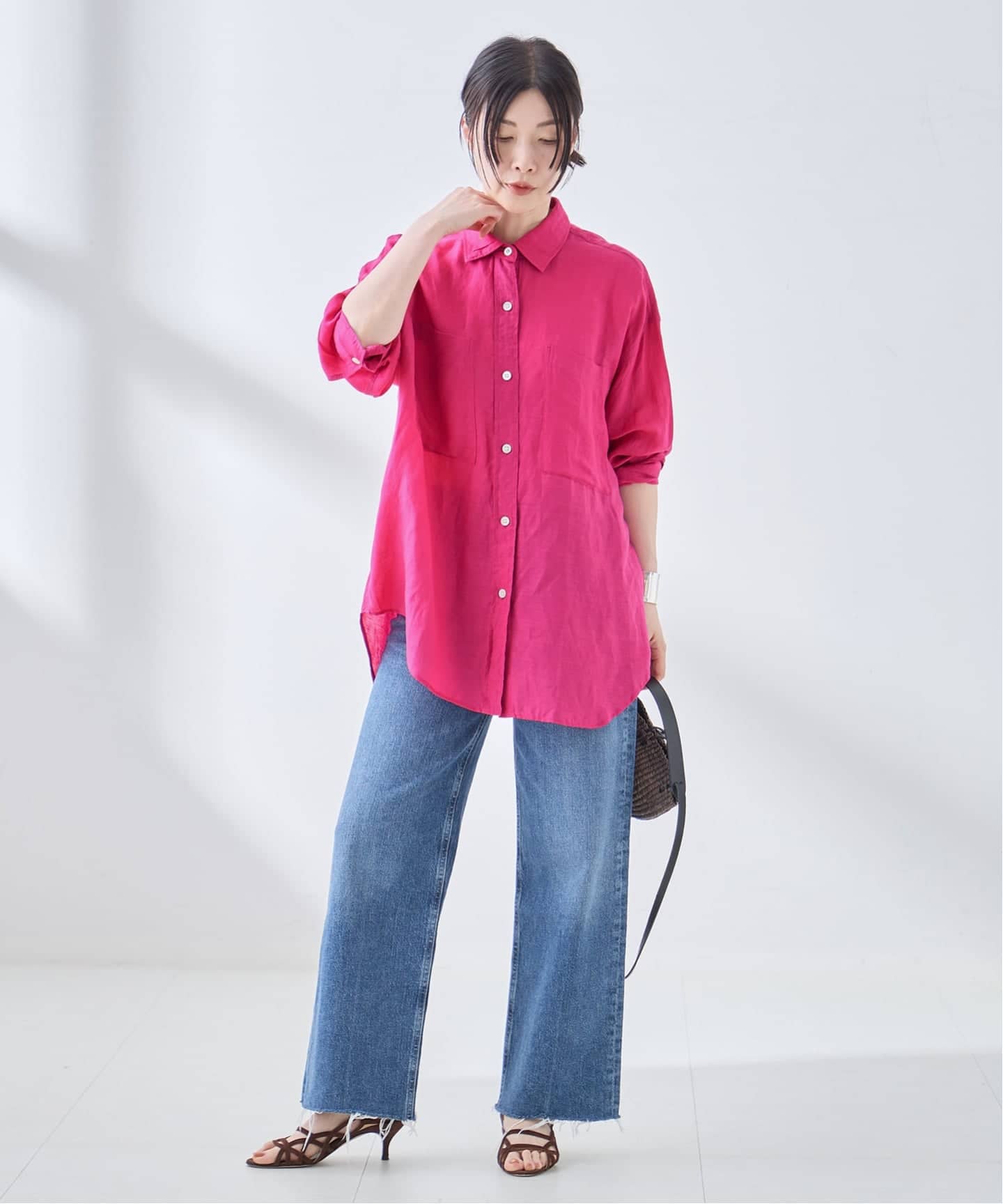 リネンビエラ2WAYシャツ（シャツ／ブラウス）｜JOURNAL STANDARD L