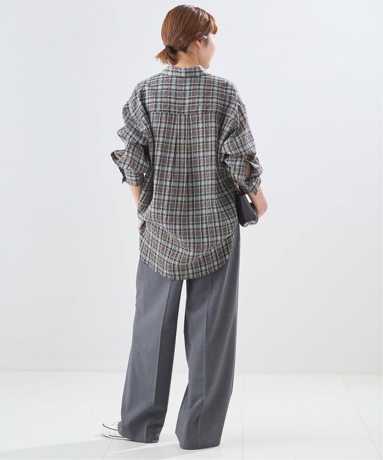 チェックカシュクールシャツ（シャツ／ブラウス）｜JOURNAL STANDARD L 