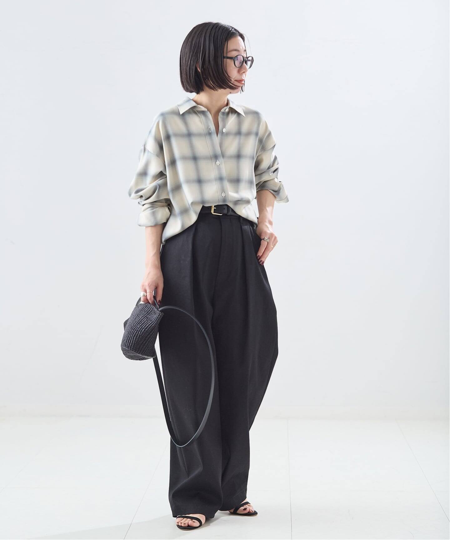 チェックカシュクールシャツ（シャツ／ブラウス）｜JOURNAL STANDARD L