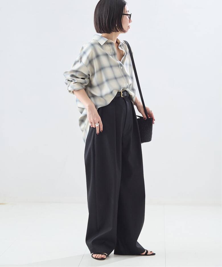 チェックカシュクールシャツ（シャツ／ブラウス）｜JOURNAL STANDARD L 
