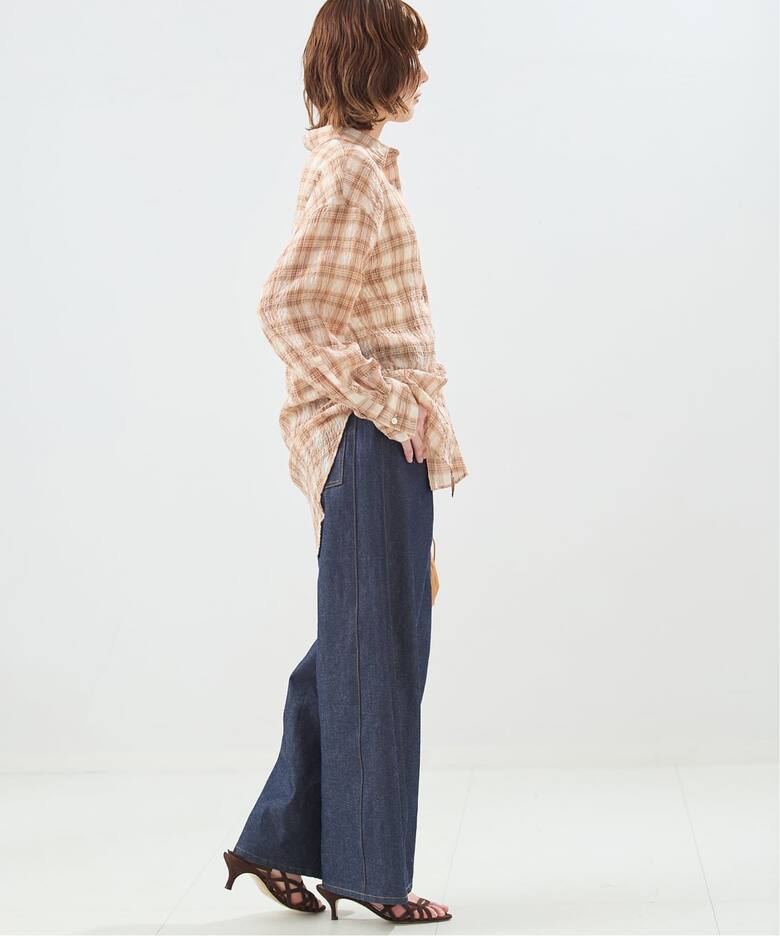 チェックカシュクールシャツ（シャツ／ブラウス）｜JOURNAL STANDARD L 