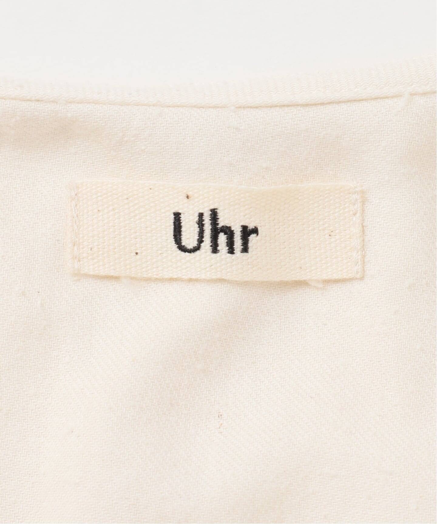 予約》Uhr/ウーア Cotton Silk Ruffle Frill Shirt シャツ（シャツ