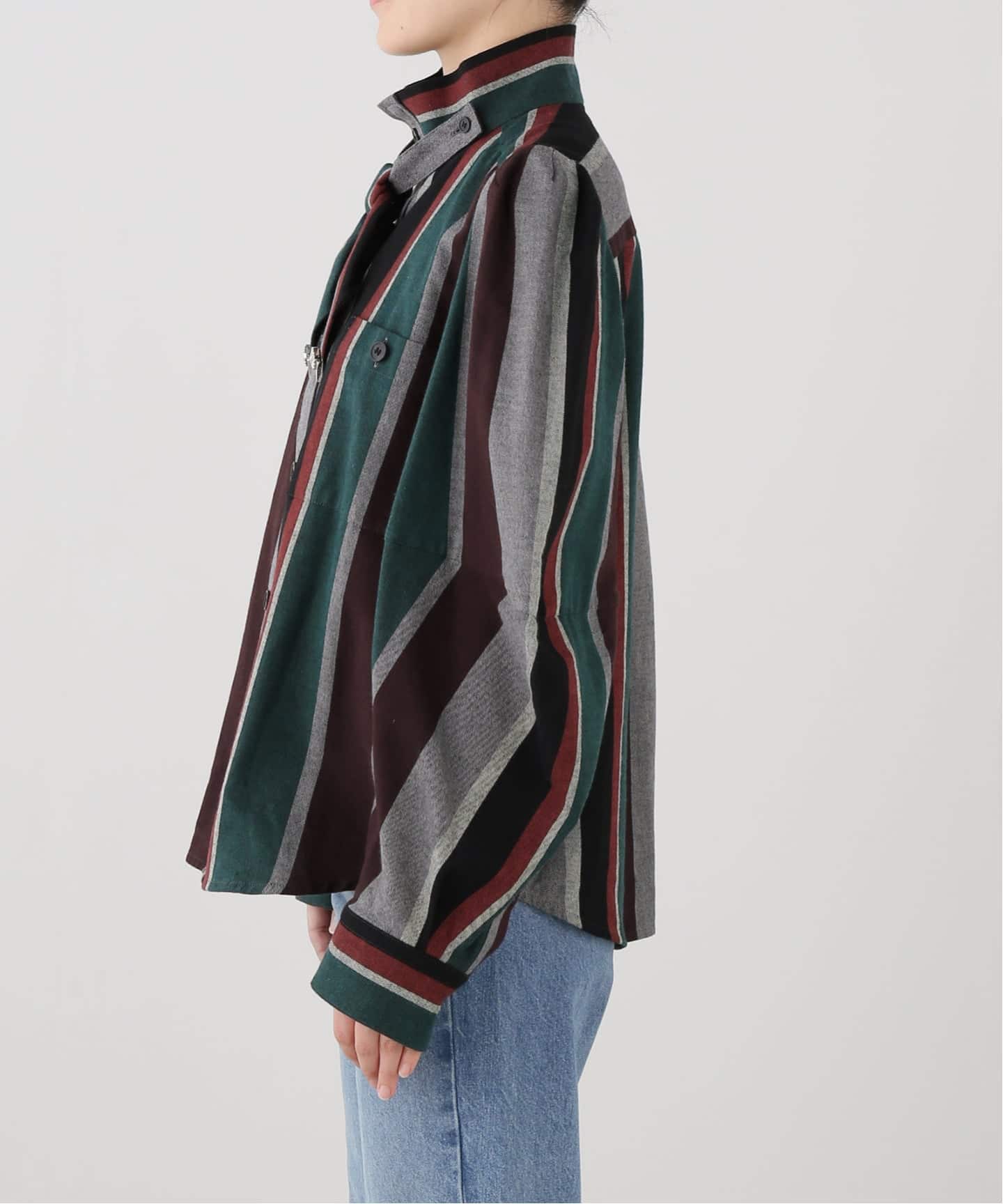 TOGA PULLA/トーガプルラ Flannel striped shirt シャツ（シャツ