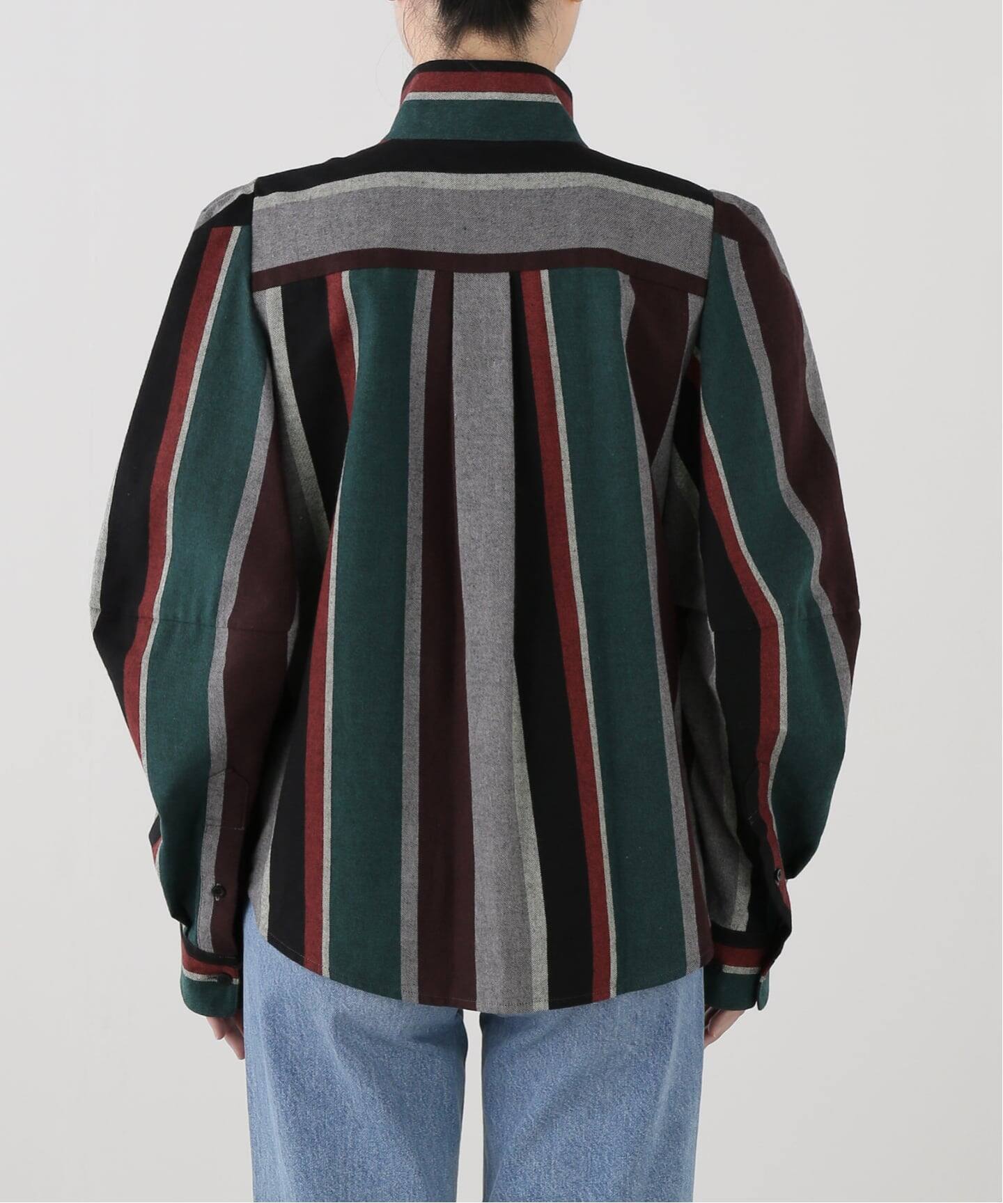 TOGA PULLA/トーガプルラ Flannel striped shirt シャツ（シャツ 