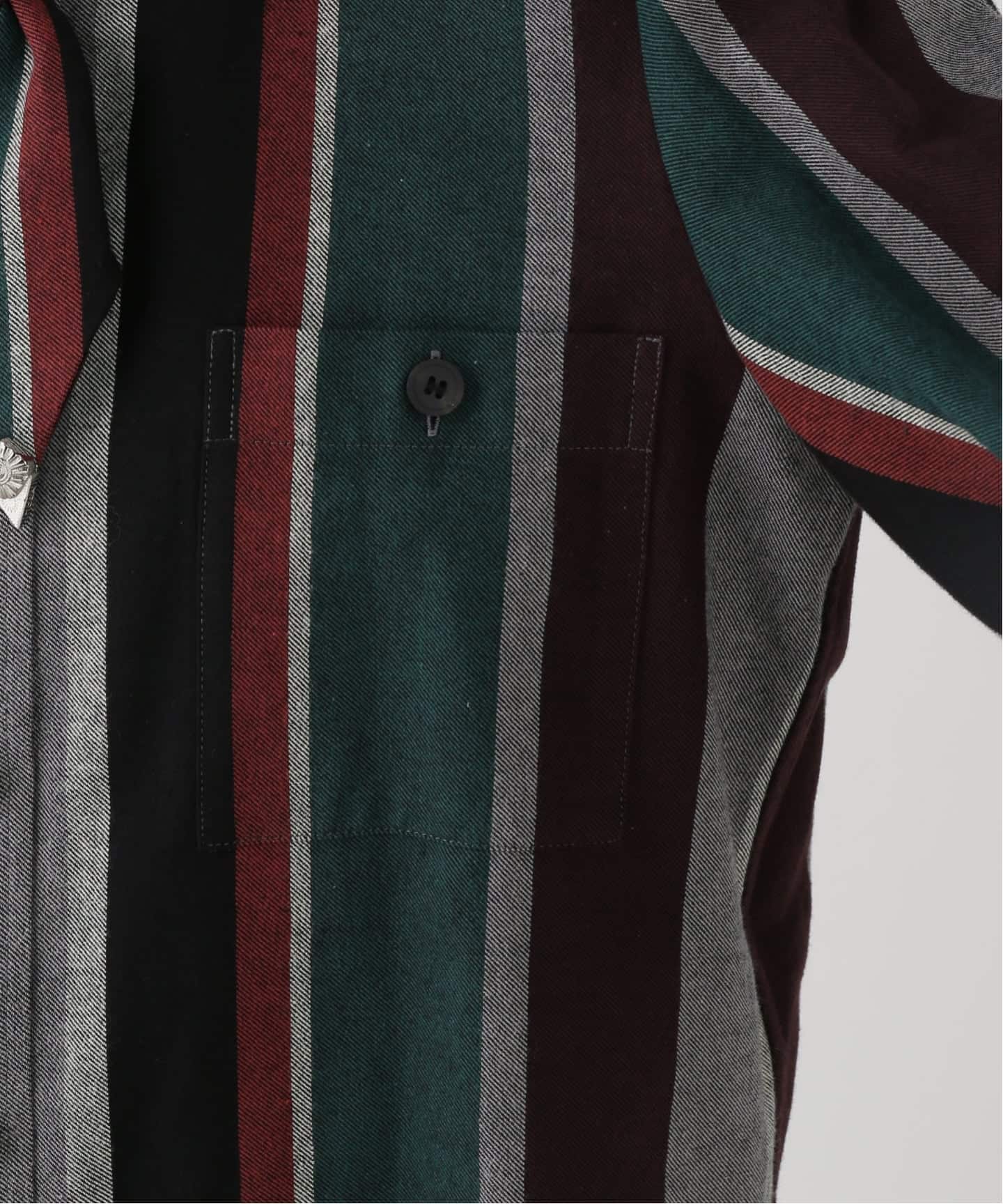 TOGA PULLA/トーガプルラ Flannel striped shirt シャツ（シャツ