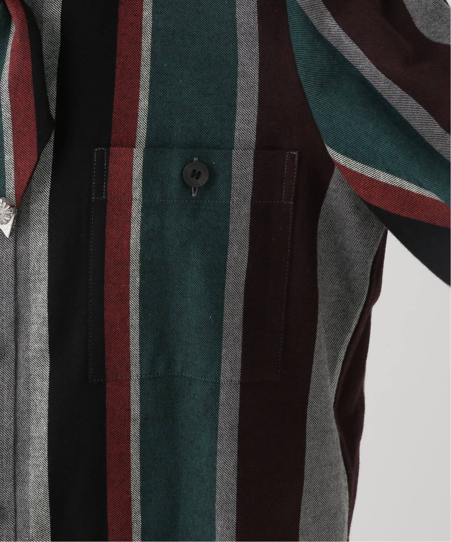 TOGA PULLA/トーガプルラ Flannel striped shirt シャツ（シャツ 