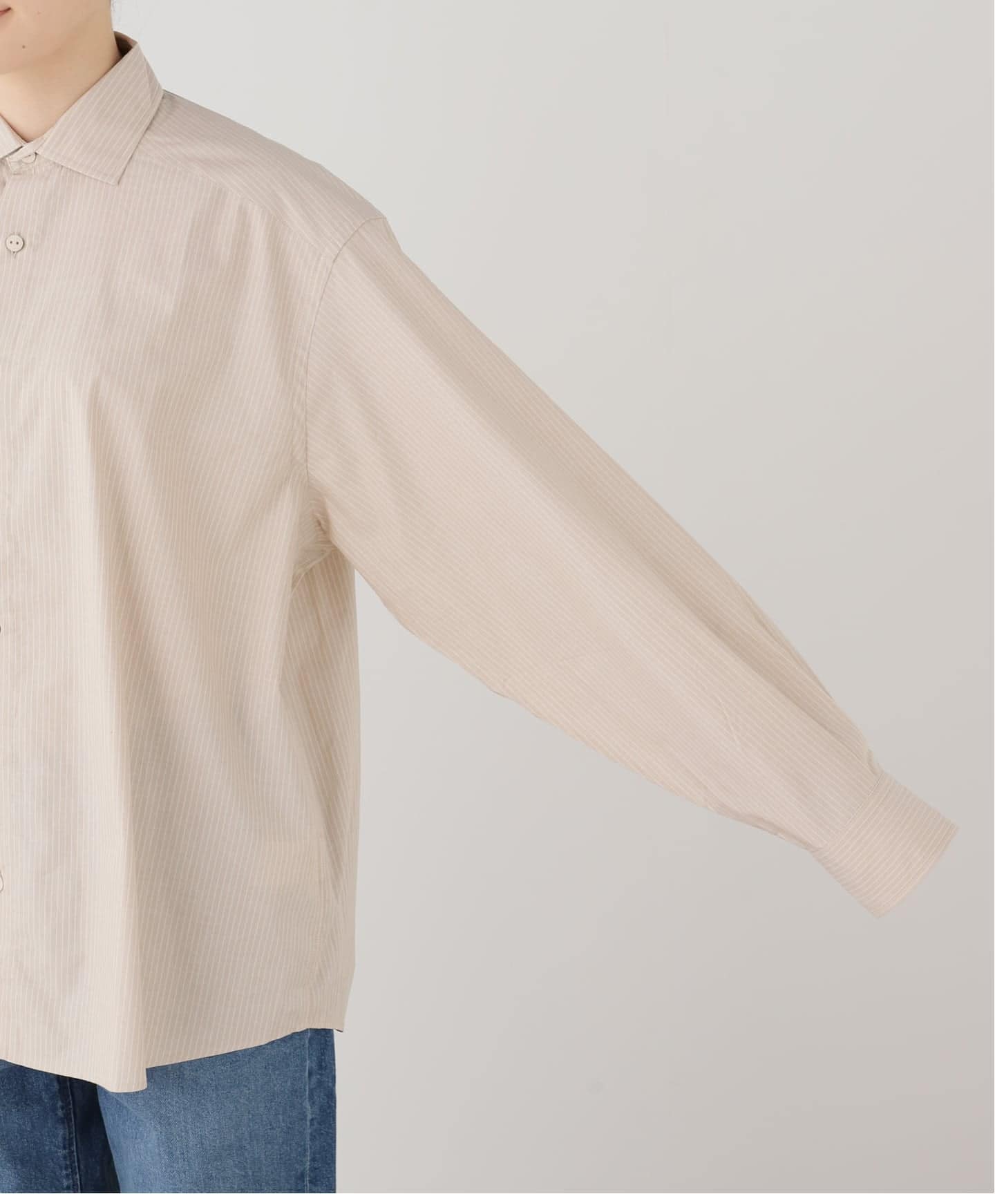未使用品　Baserange(ベースレンジ)  チャイナ風シャツ BASERANGE（ベースレンジ） シャツ LIMBER SHIRT リンバー SHLI PO