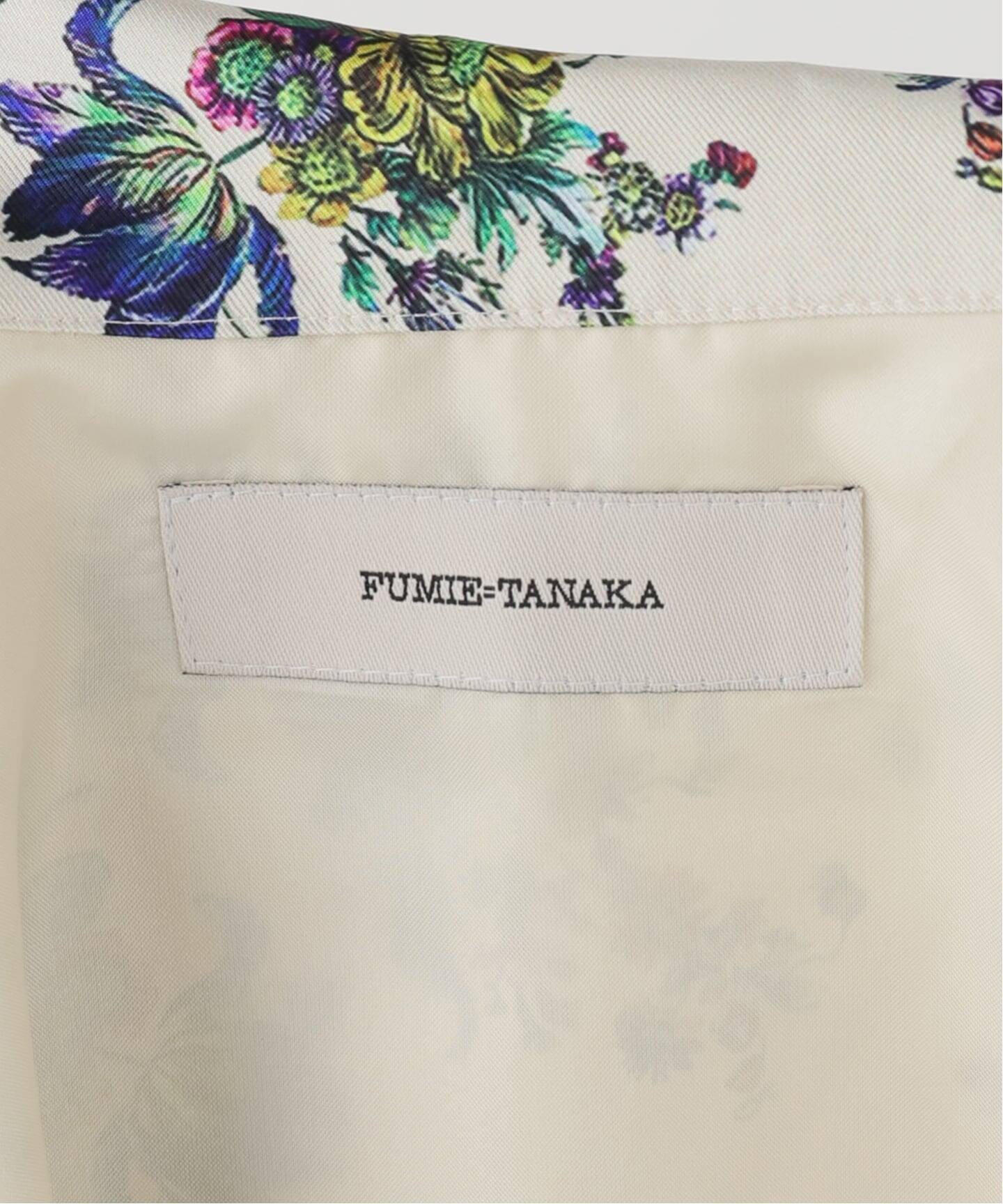 KUS！FUMIE＝TANAKA フラワーハーフシャツ FUMIE TANAKA/フミエタナカ】flower satin SH シャツ（シャツ