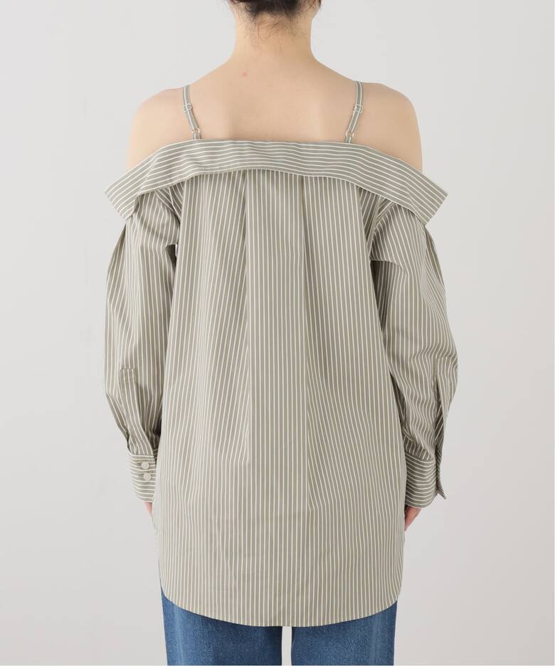 FUMIE TANAKA/フミエタナカ】round stripe SH シャツ（シャツ 