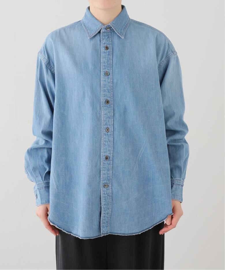 JANE SMITH/ジェーンスミス】8oz DENIM REGULAR COLLAR：シャツ 