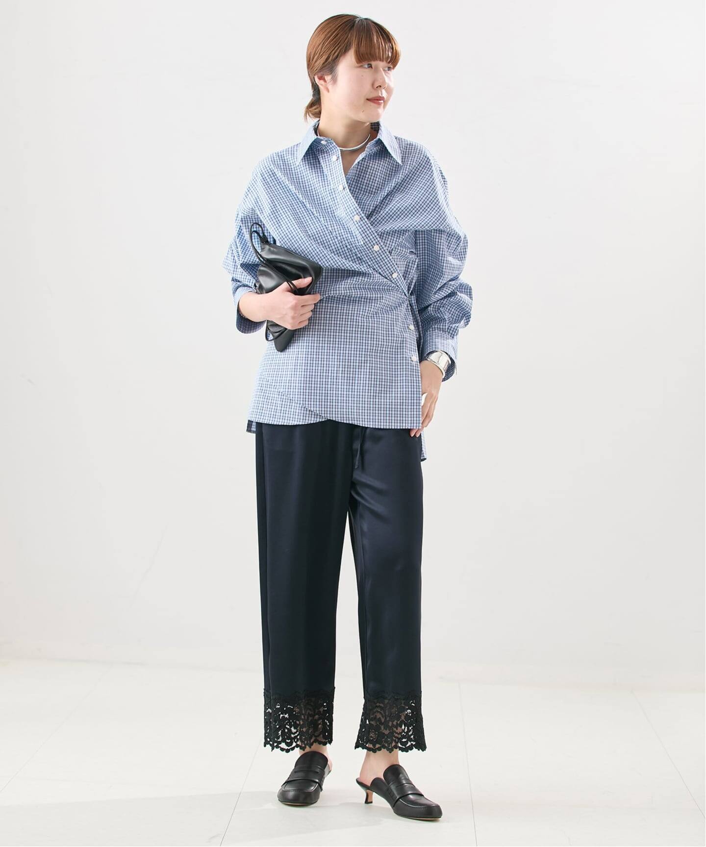 シャツ/ブラウス(長袖/七分) Uhr  2Way Big Shirt Uhr/ウーア】2Way Big Shirt：シャツ（シャツ／ブラウス）｜JOURNAL