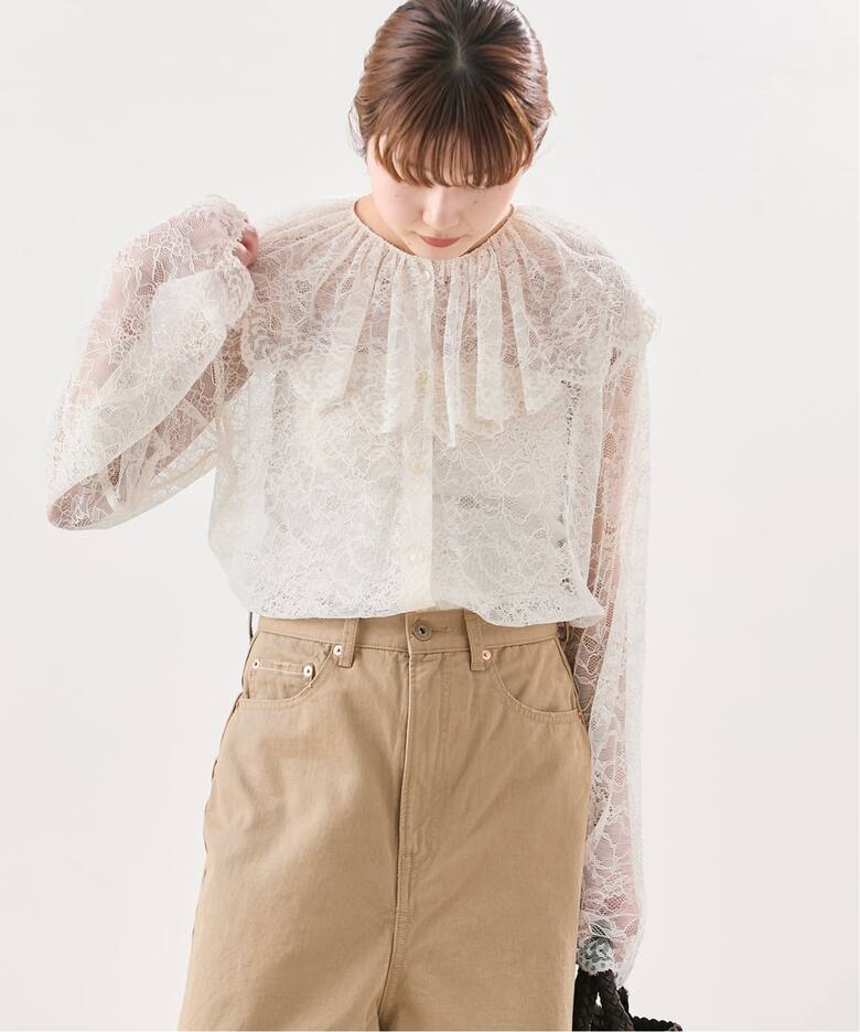 Uhr/ウーア】Lace Shirt：レースシャツ（シャツ／ブラウス）｜JOURNAL 