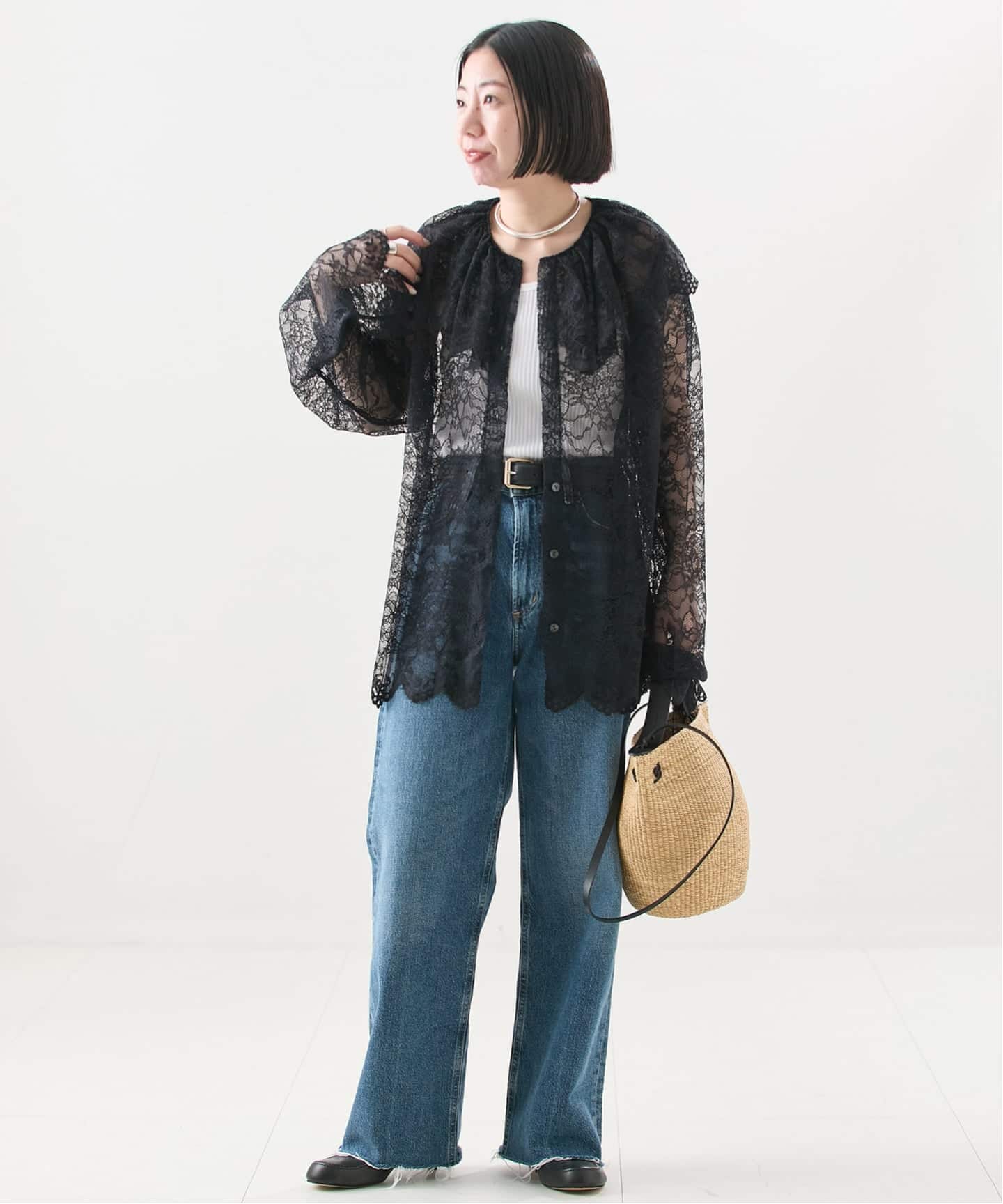 Uhr/ウーア】Lace Shirt：レースシャツ（シャツ／ブラウス）｜JOURNAL