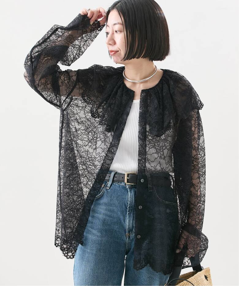 Uhr/ウーア】Lace Shirt：レースシャツ（シャツ／ブラウス）｜JOURNAL 