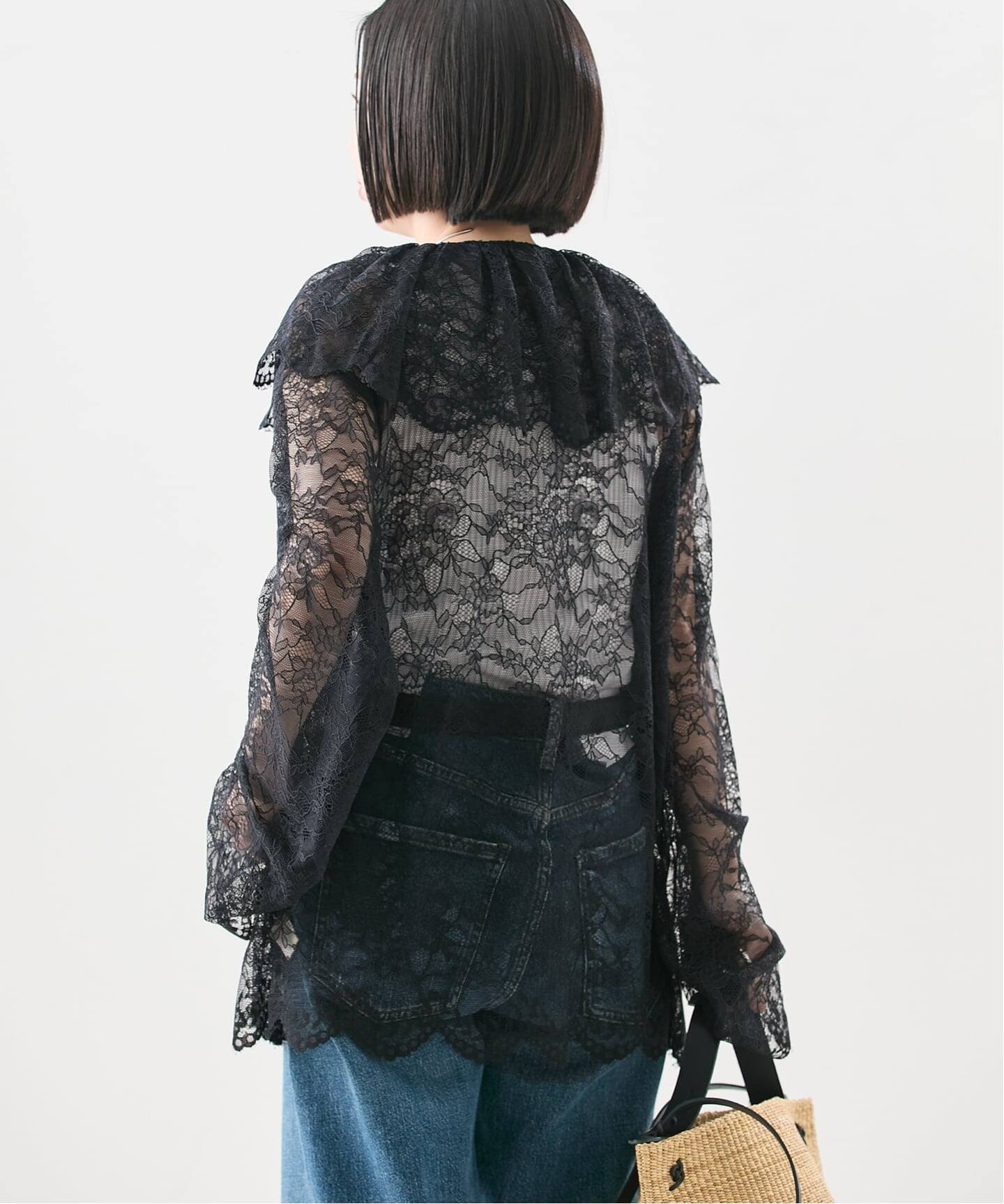 カレンソロジー Uhr Lace ovr top ウーア レースブラウス 美品 【公式