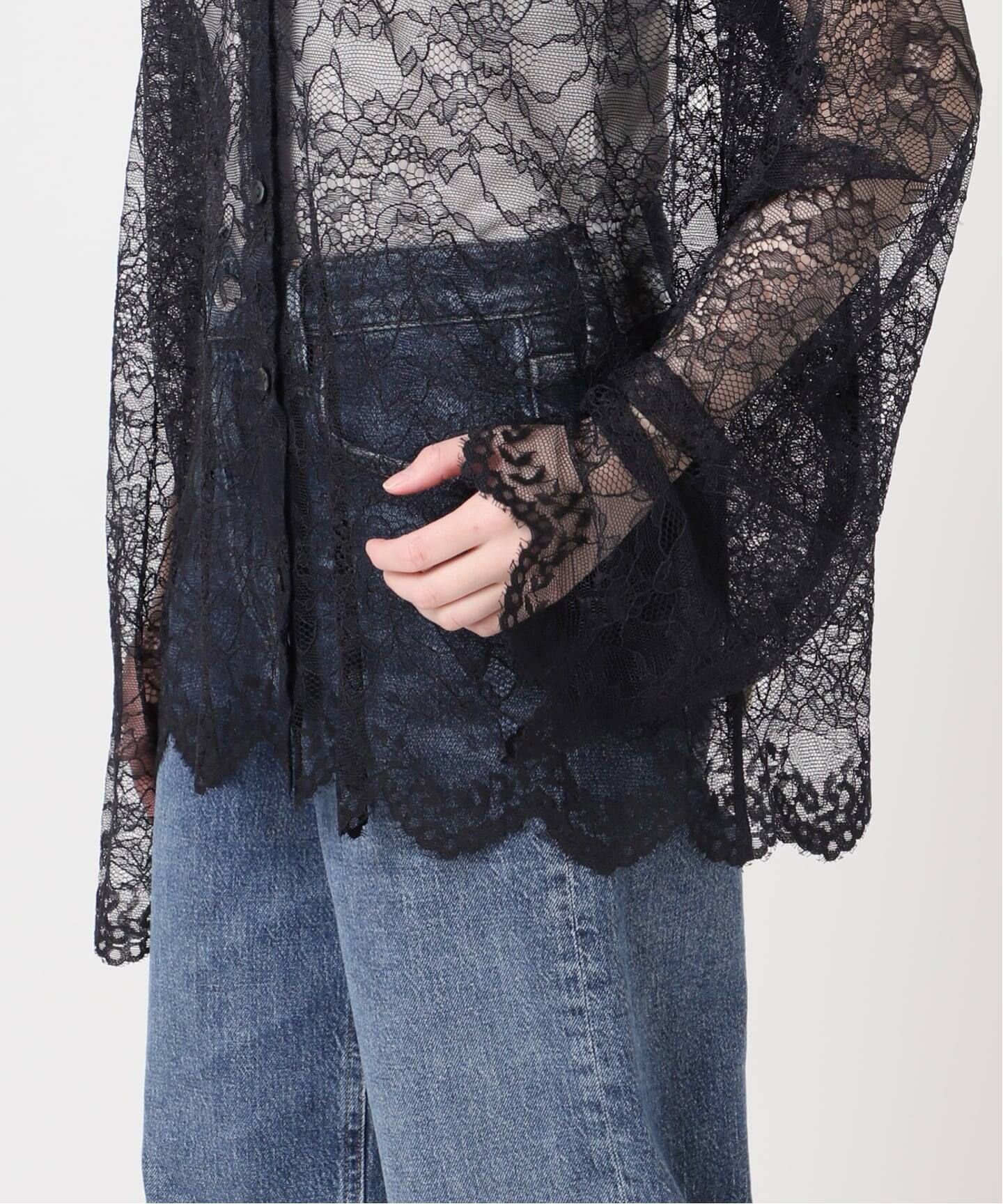 カレンソロジー　Uhr Lace ovr top ウーア　レースブラウス　美品 初めてのカレンソロジー】夏に予約したレースブラウスが届きました | LEE
