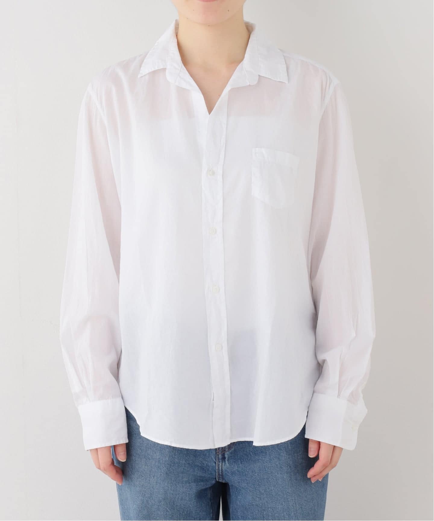 ジャーナルスタンダード・シャツ、ブラウス・ホワイト Frank&Eileen/フランク＆アイリーン cotton viole シャツ（シャツ