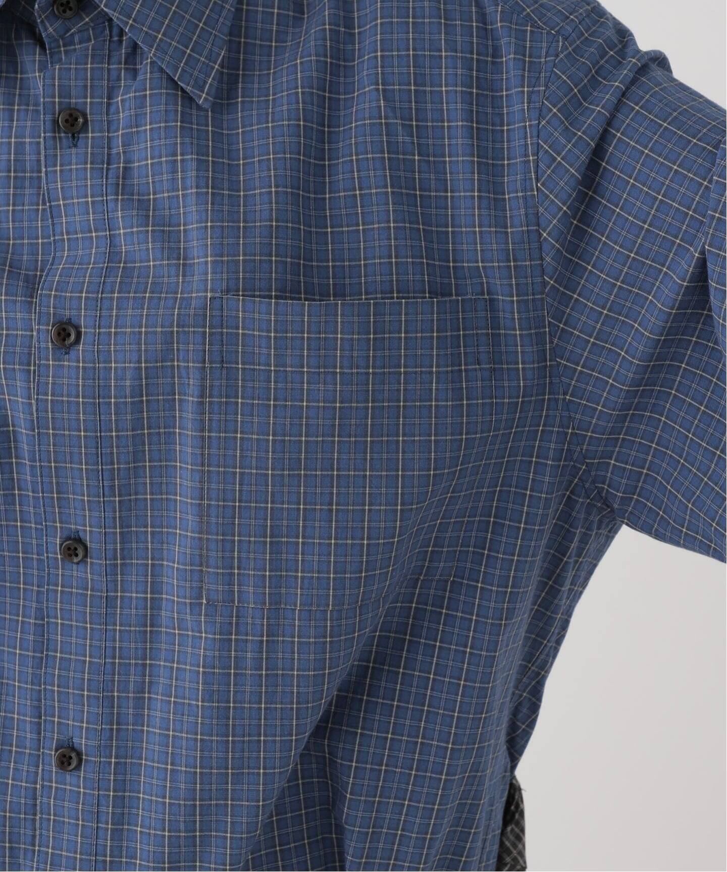 INSCRIRE /アンスクリア】Cotton Check レイヤードシャツ I26SSSH100