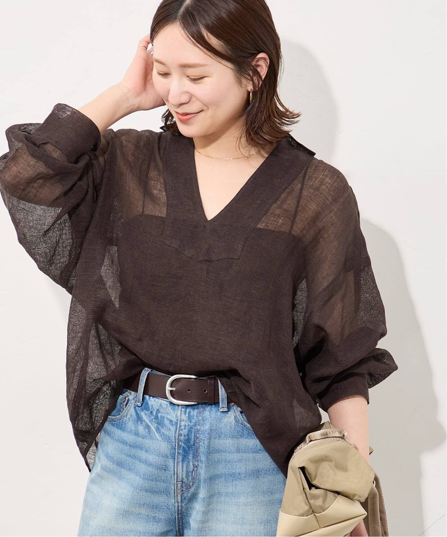 追加》リネンメッシュシャツ（シャツ／ブラウス）｜JOURNAL STANDARD