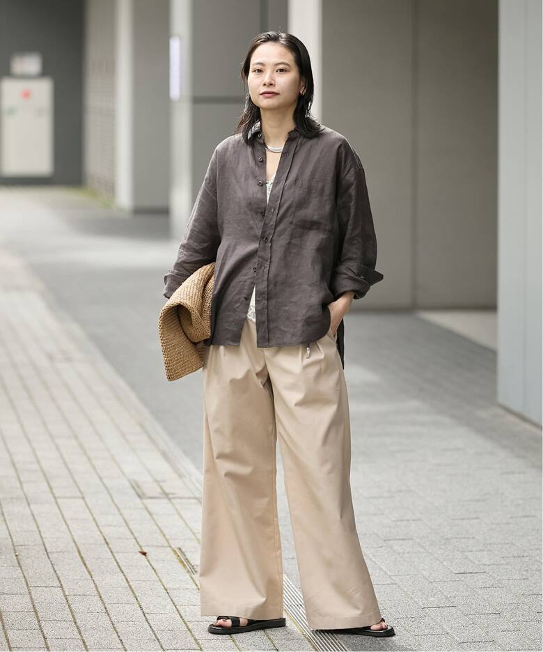 リネンレギュラーカラーシャツ（シャツ／ブラウス）｜JOURNAL STANDARD 