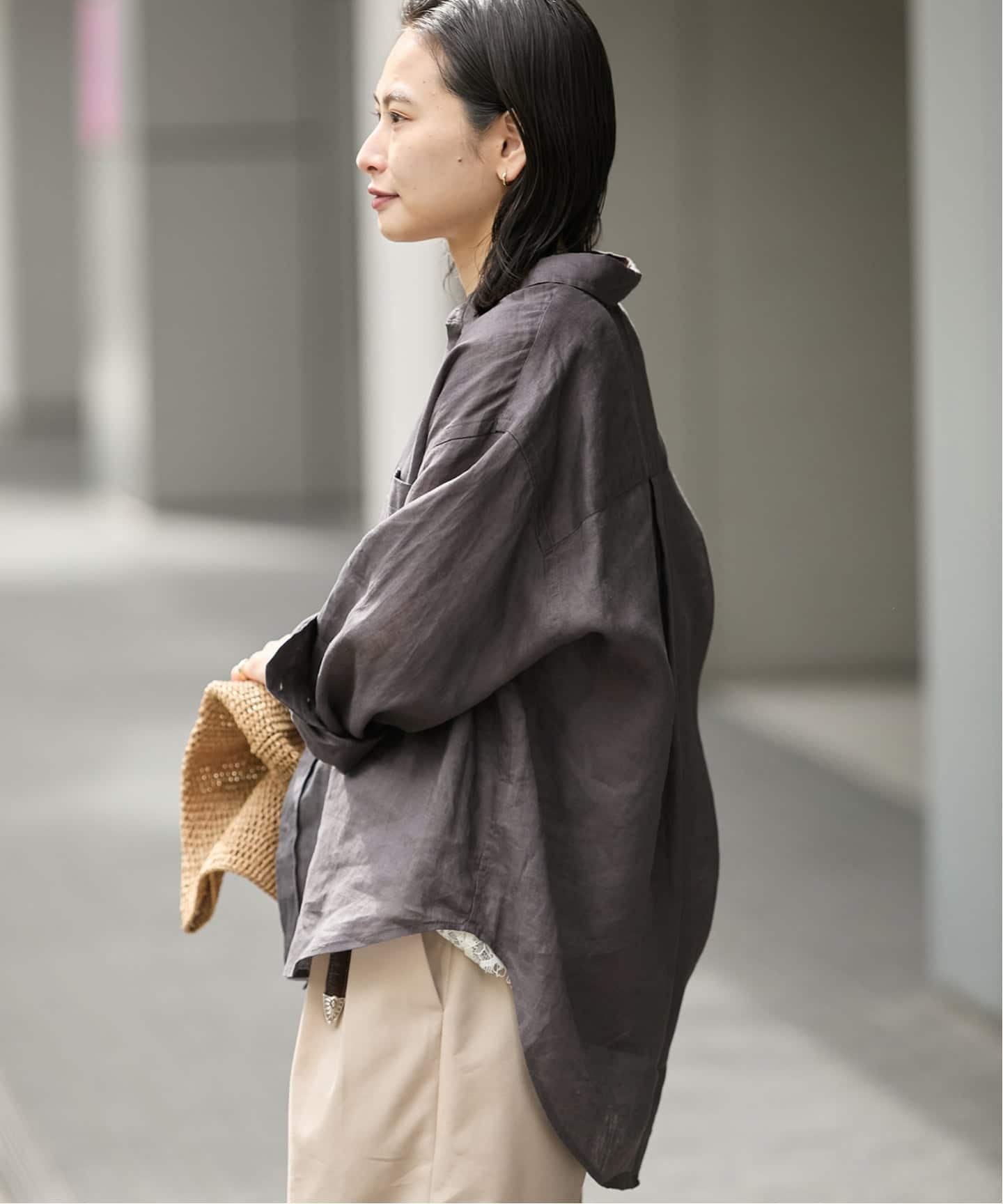 リネンレギュラーカラーシャツ（シャツ／ブラウス）｜JOURNAL STANDARD