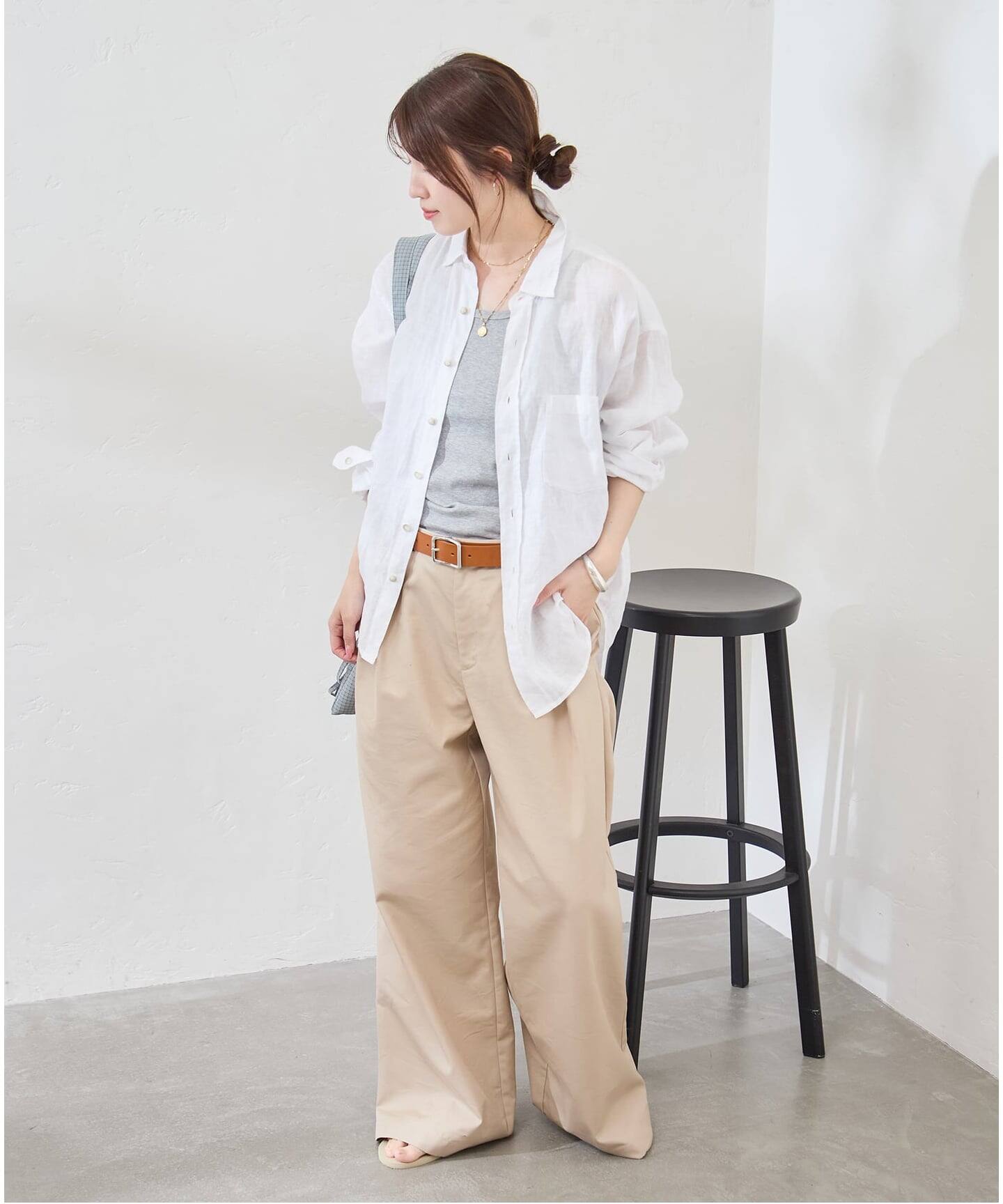 リネンレギュラーカラーシャツ（シャツ／ブラウス）｜JOURNAL STANDARD