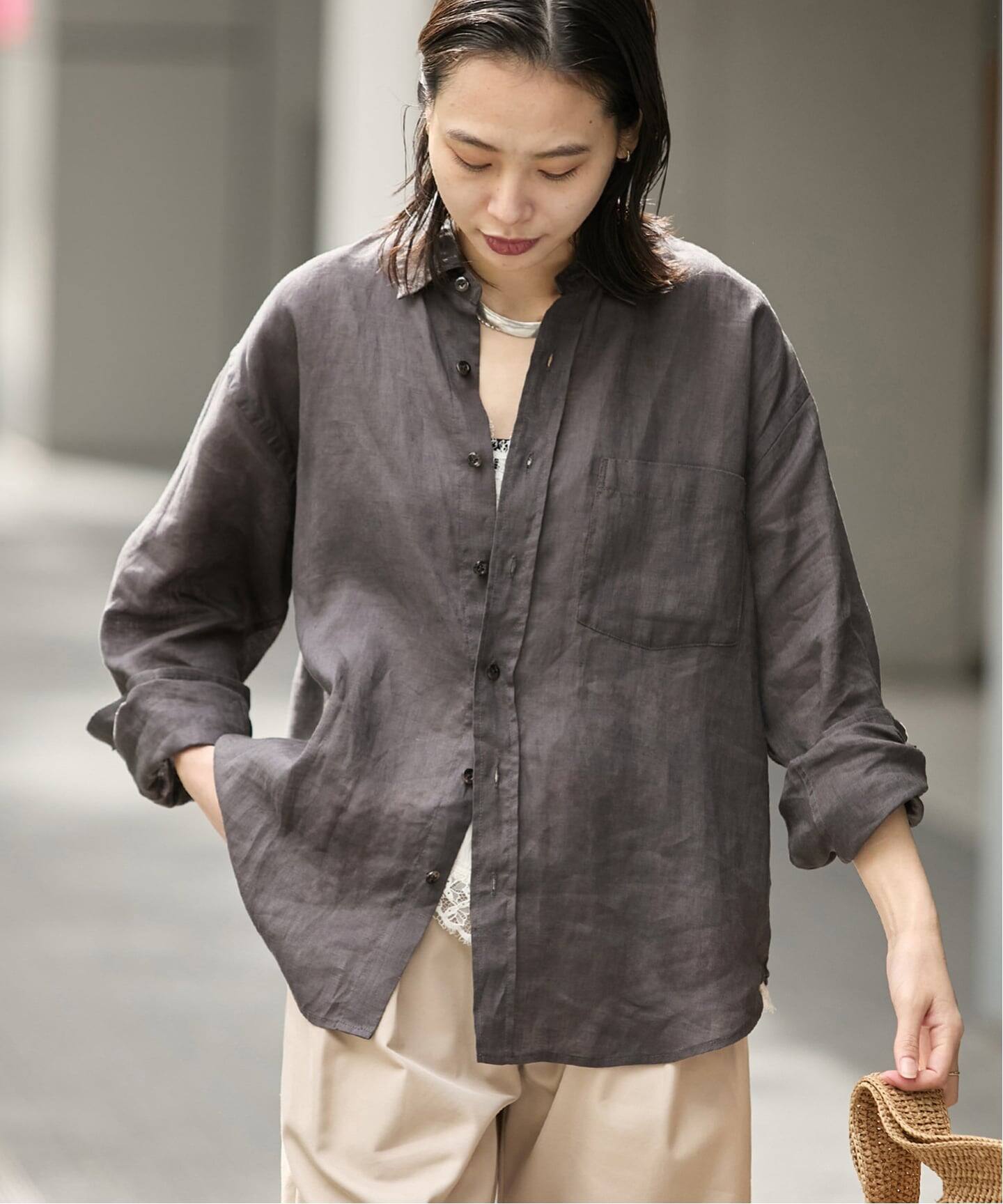 リネンレギュラーカラーシャツ（シャツ／ブラウス）｜JOURNAL STANDARD 