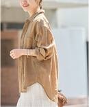 《予約》リネンレギュラーカラーシャツ