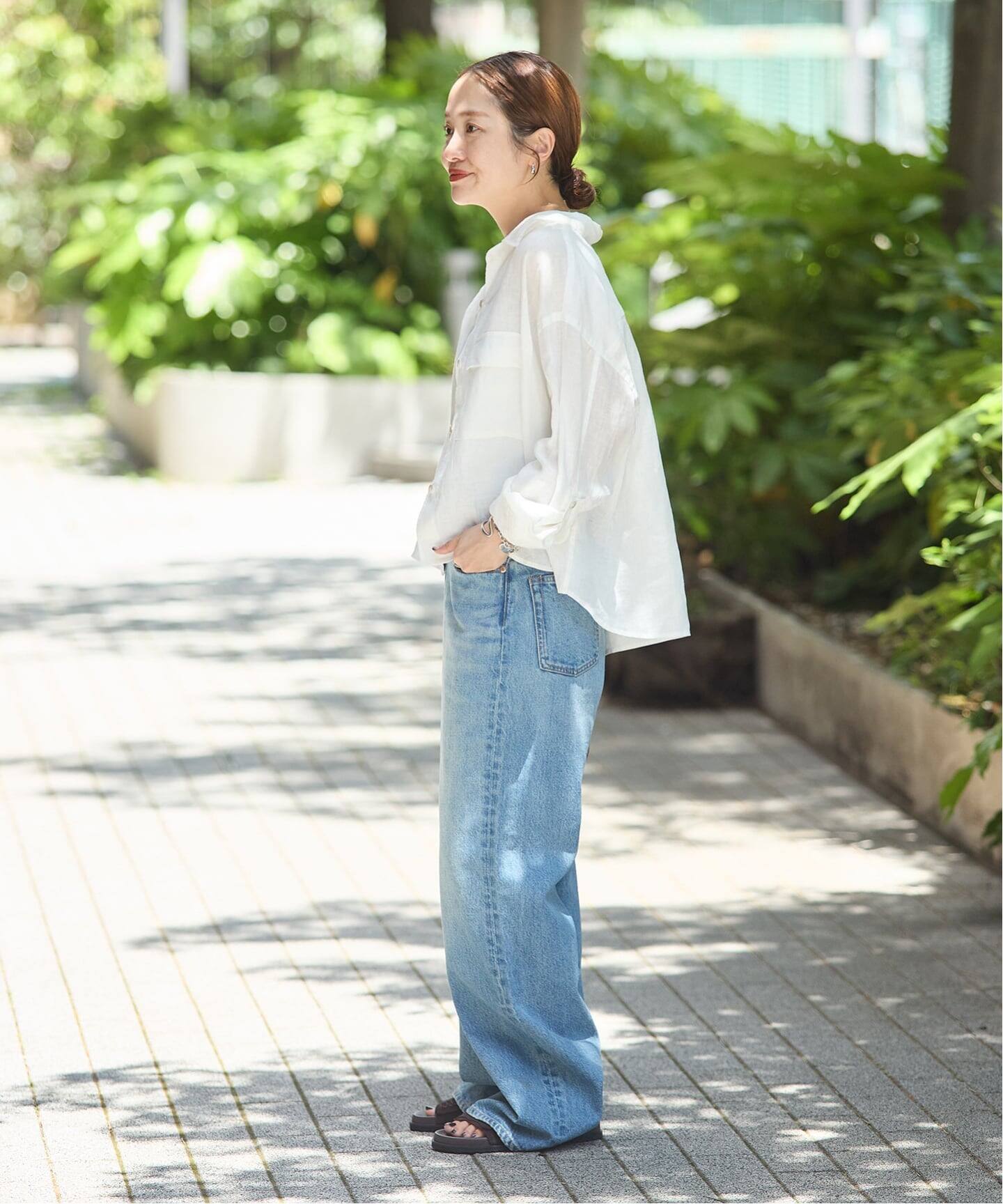 リネンレギュラーロールアップシャツ（シャツ／ブラウス）｜JOURNAL 