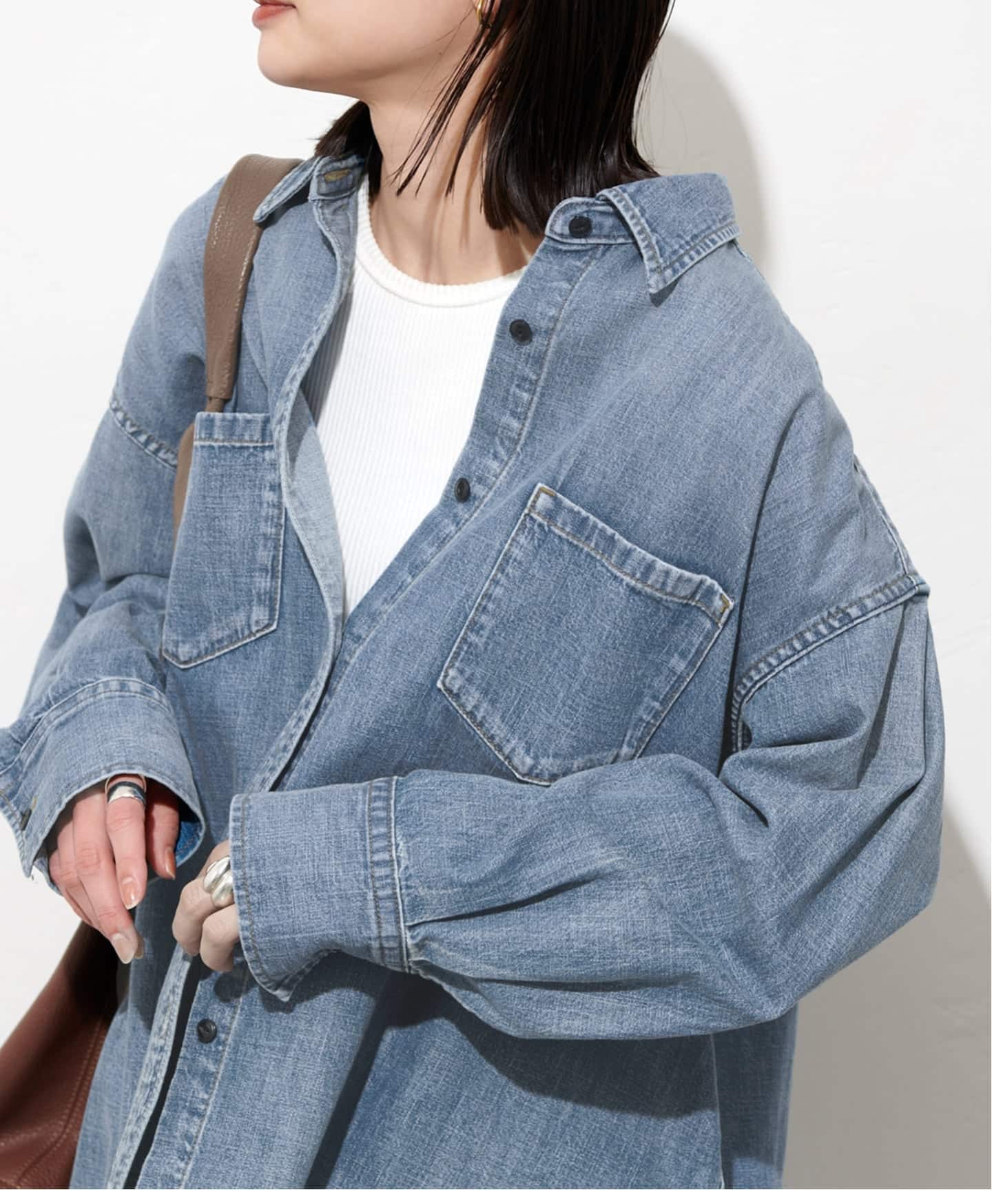 追加予約》ライトオンスデニムシャツ（シャツ／ブラウス）｜JOURNAL