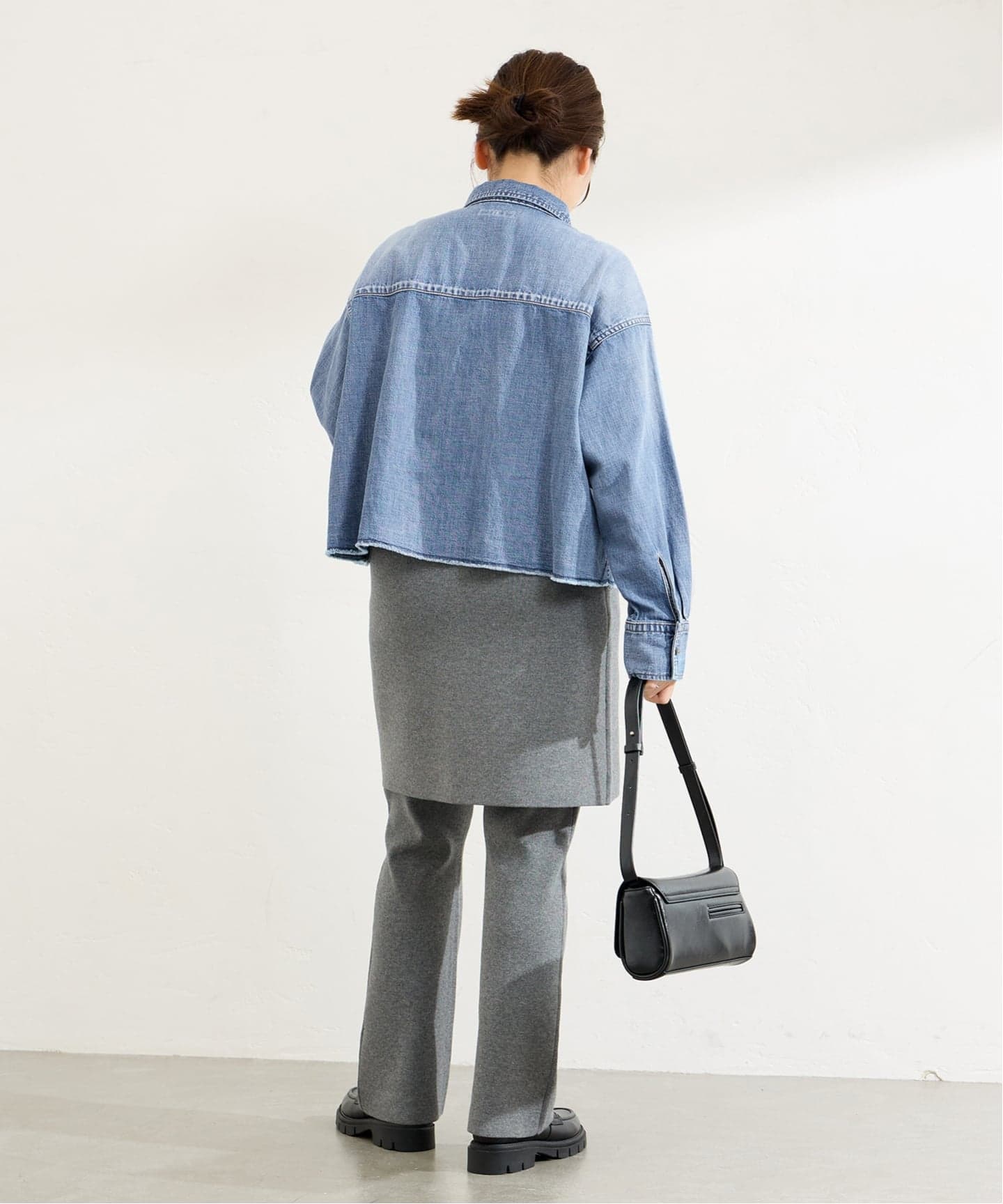 ライトオンスデニムクロップドシャツ（シャツ／ブラウス）｜JOURNAL