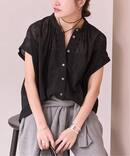 レースタックボリュームシャツ