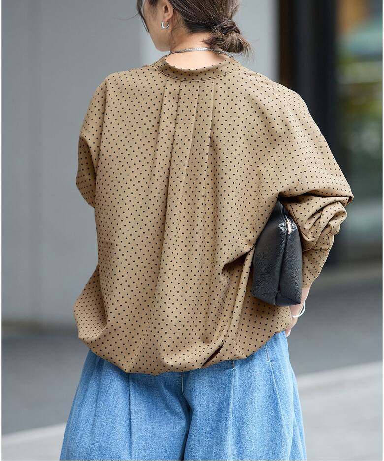 追加予約》ウーリッシュツイルタックボリュームシャツ（シャツ 
