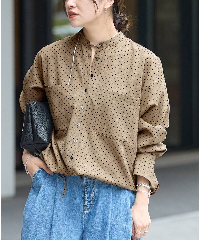 追加予約》ウーリッシュツイルタックボリュームシャツ（シャツ 