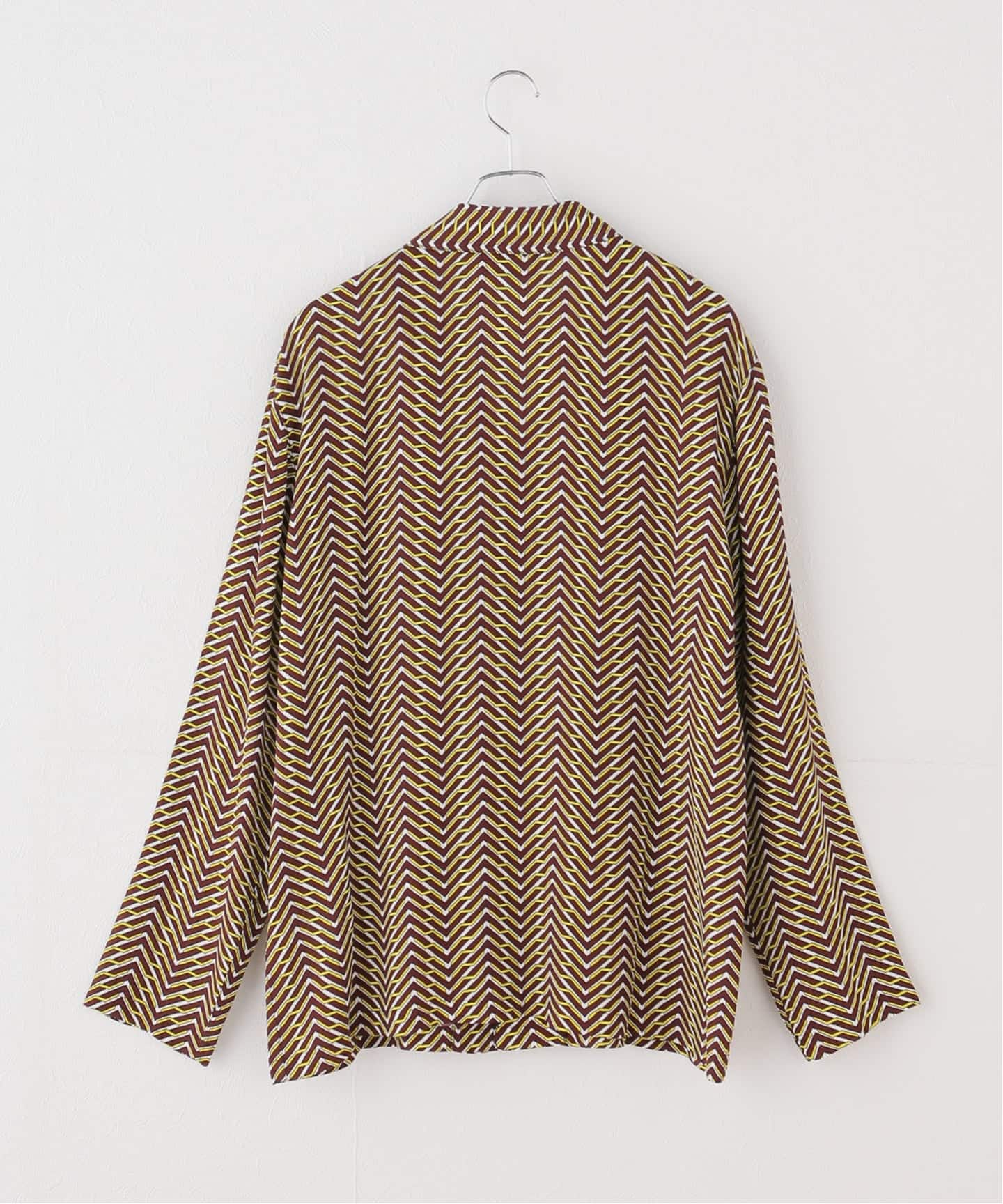 イタリア製Waxman Brothers パジャマシャツ S WAXMAN BROTHERS/ワックスマンブラザーズ】PIJAMA SHIRT（シャツ