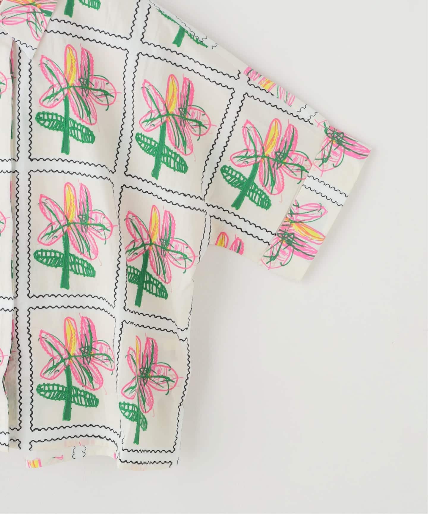 Mii / ミイ】SCREEN PRINTED HAND EMBROIDERED SHIR（シャツ／ブラウス