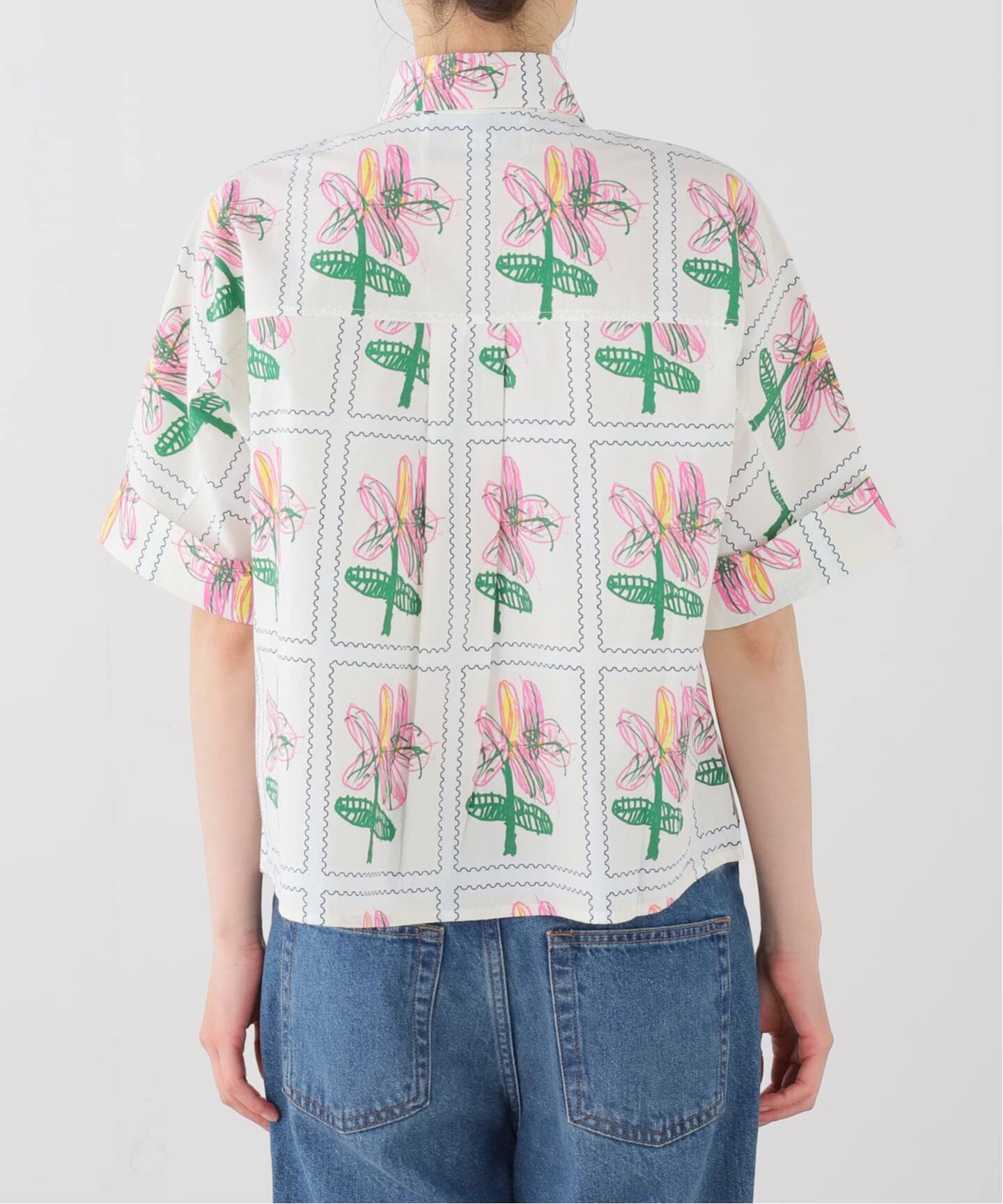Mii / ミイ】SCREEN PRINTED HAND EMBROIDERED SHIR（シャツ／ブラウス