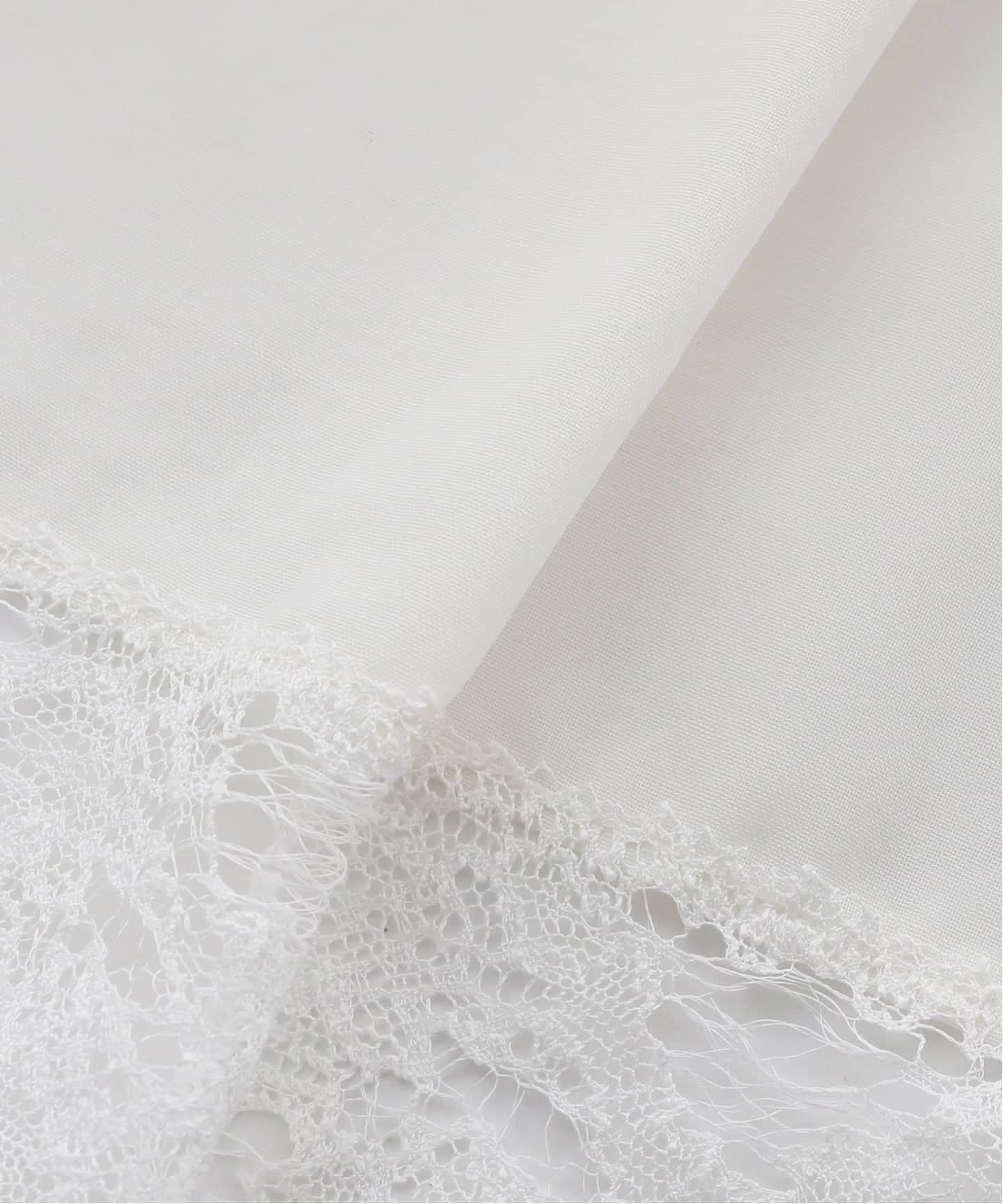 EUCHRONIA / ユークロニア】 2way Lace Glitch Shirt（シャツ