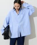 【LANCER CLOTHING CORPORATION】 オーバーFITストライプシャツ