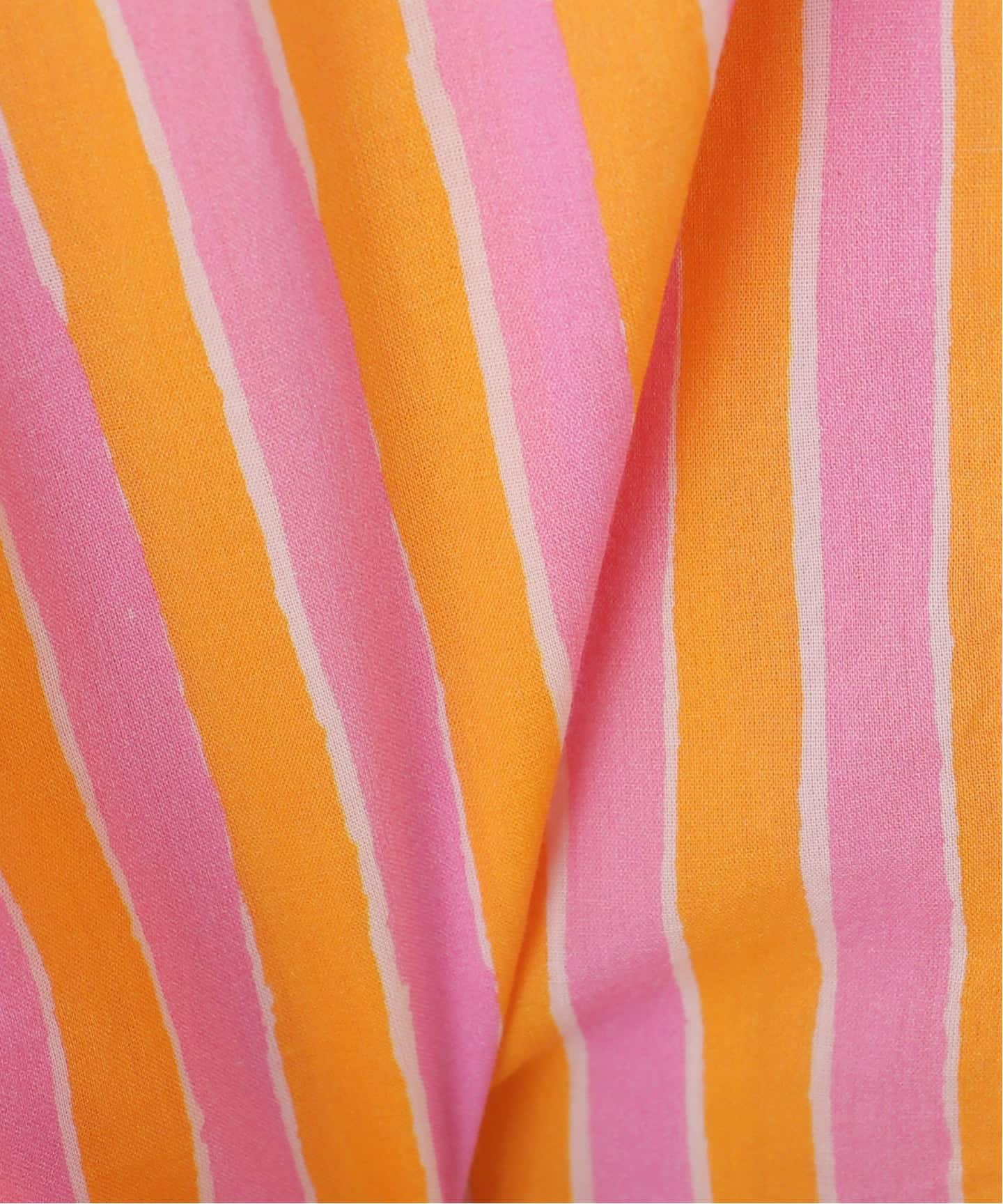 SARA MALLIKA/サラマリカ】 Cotton Wave Stripe Print Shi（シャツ