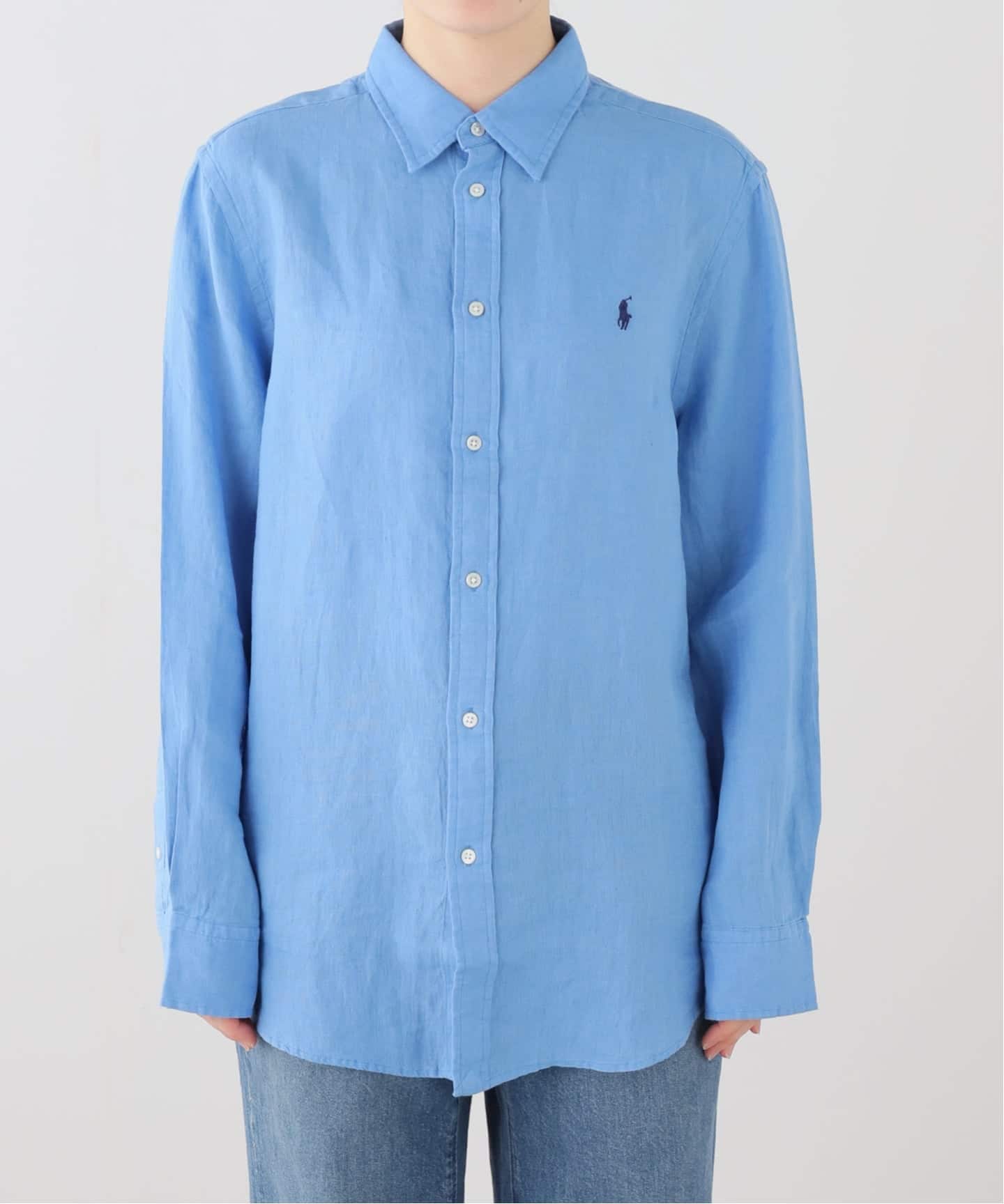 ラルフ ローレン　ブルー POLO RALPH LAUREN / ポロ ラルフ ローレン】 CLASSIC-LONG SLEEVE-BU