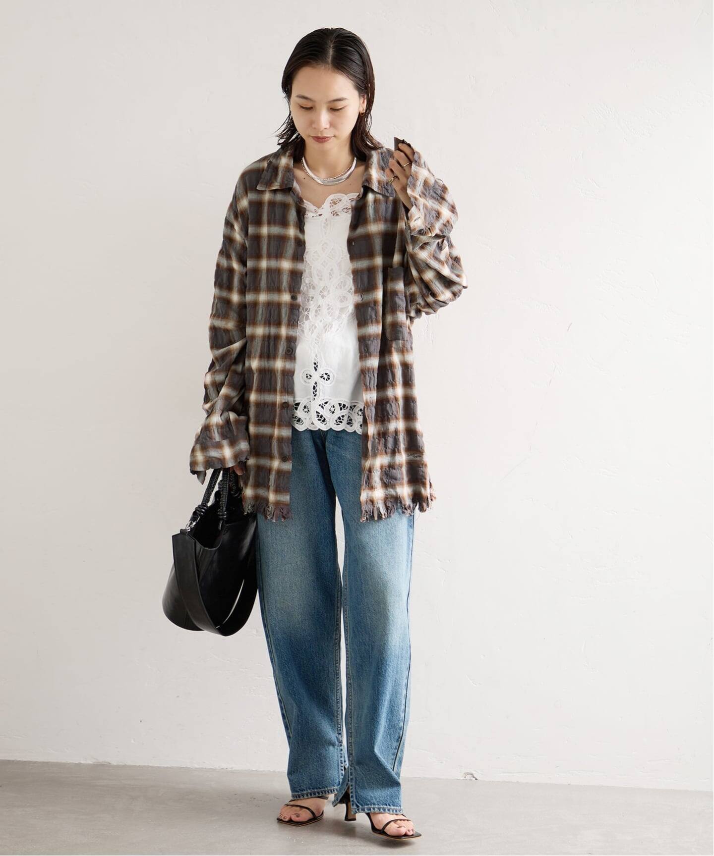 別注【ARMY TWILL/アーミーツイル】CheckedUtilityShirt（シャツ 